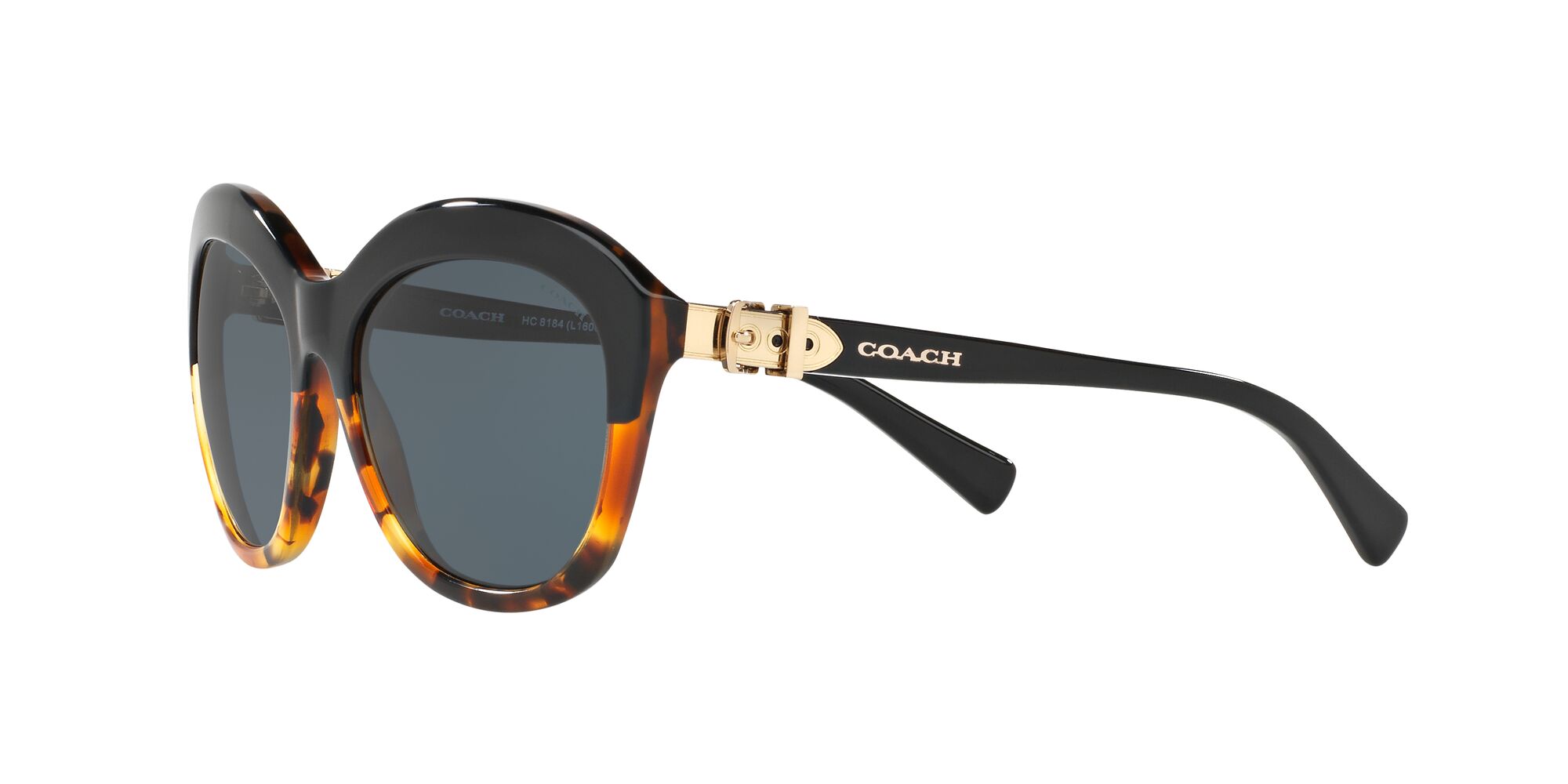 Foto 4 pulgar | Lente De Sol Coach Hc8184 Color Gris Oscuro Forma Cat Eye Para Mujer