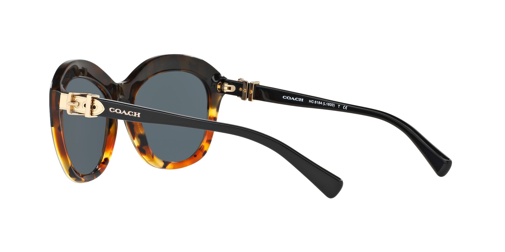 Foto 6 pulgar | Lente De Sol Coach Hc8184 Color Gris Oscuro Forma Cat Eye Para Mujer