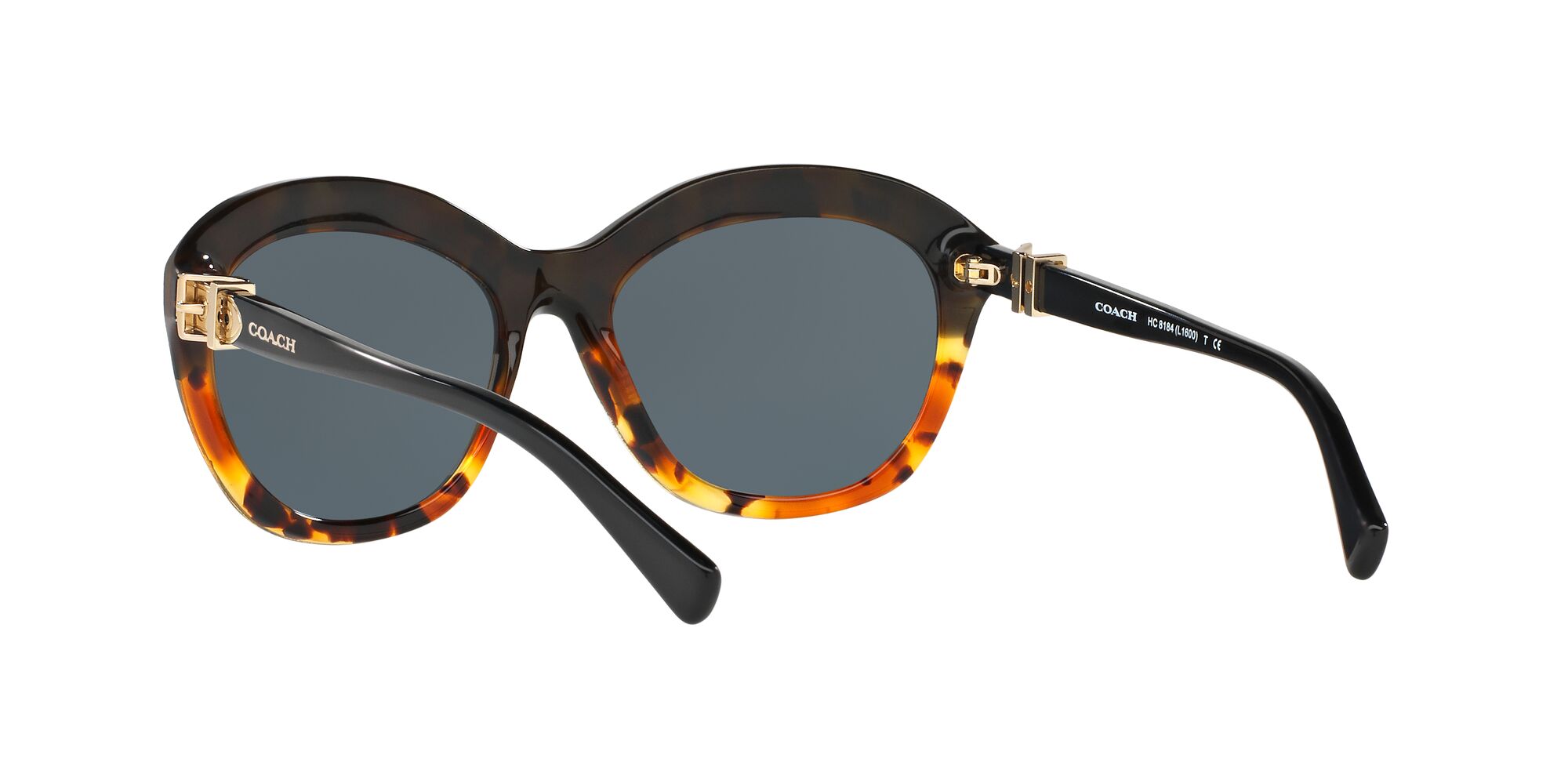Foto 7 pulgar | Lente De Sol Coach Hc8184 Color Gris Oscuro Forma Cat Eye Para Mujer