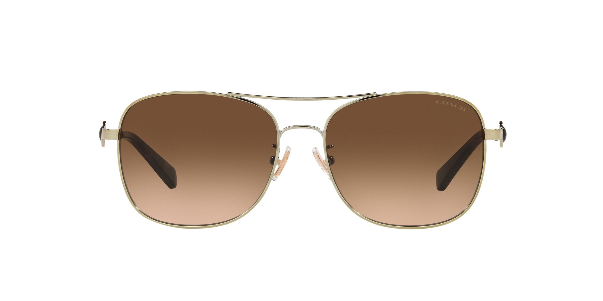 Foto 2 pulgar | Lente De Sol Coach Hc7127 Color Café Degradado Forma Rectangular Para Mujer