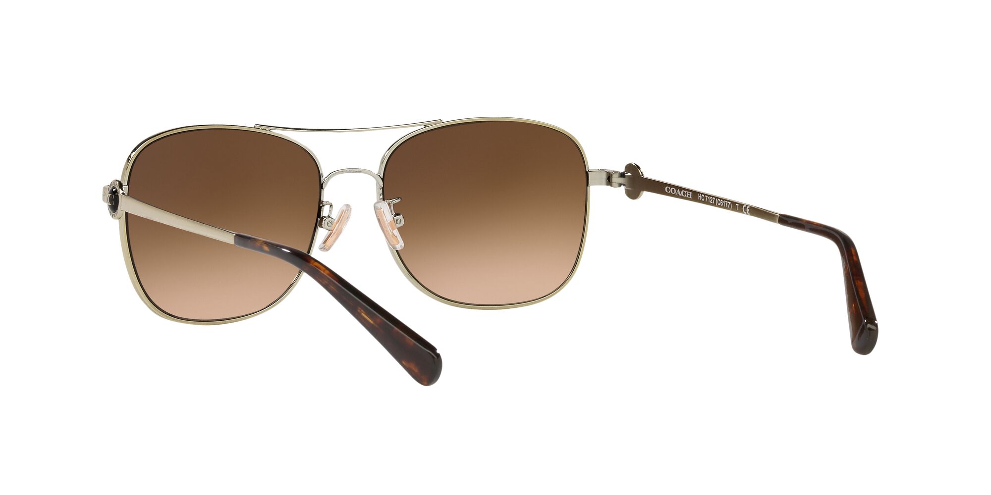 Foto 6 | Lente De Sol Coach Hc7127 Color Café Degradado Forma Rectangular Para Mujer