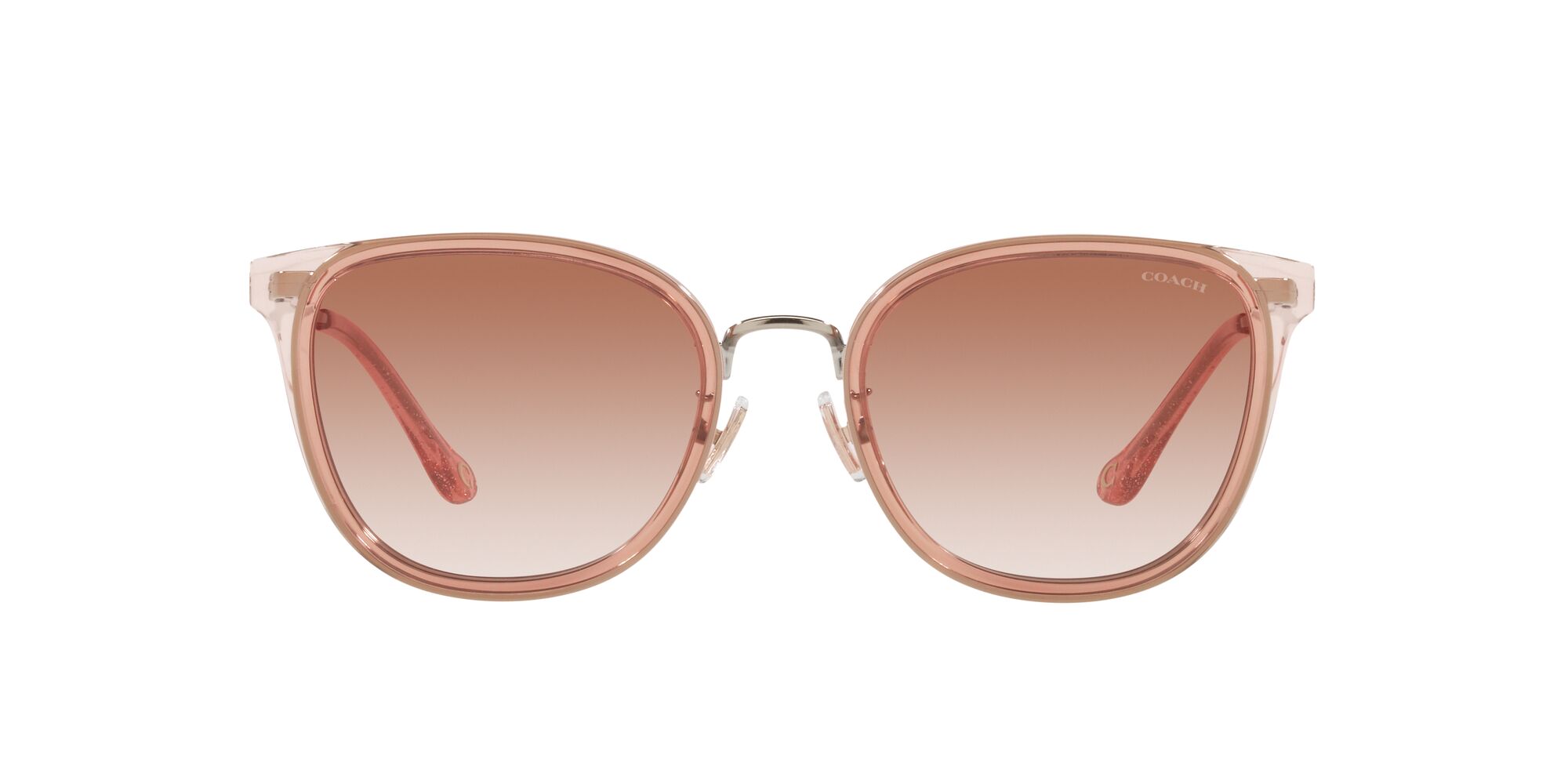 Foto 2 pulgar | Lente De Sol Coach Hc7135 Color Rosa Degradado Forma Cuadrada Para Mujer