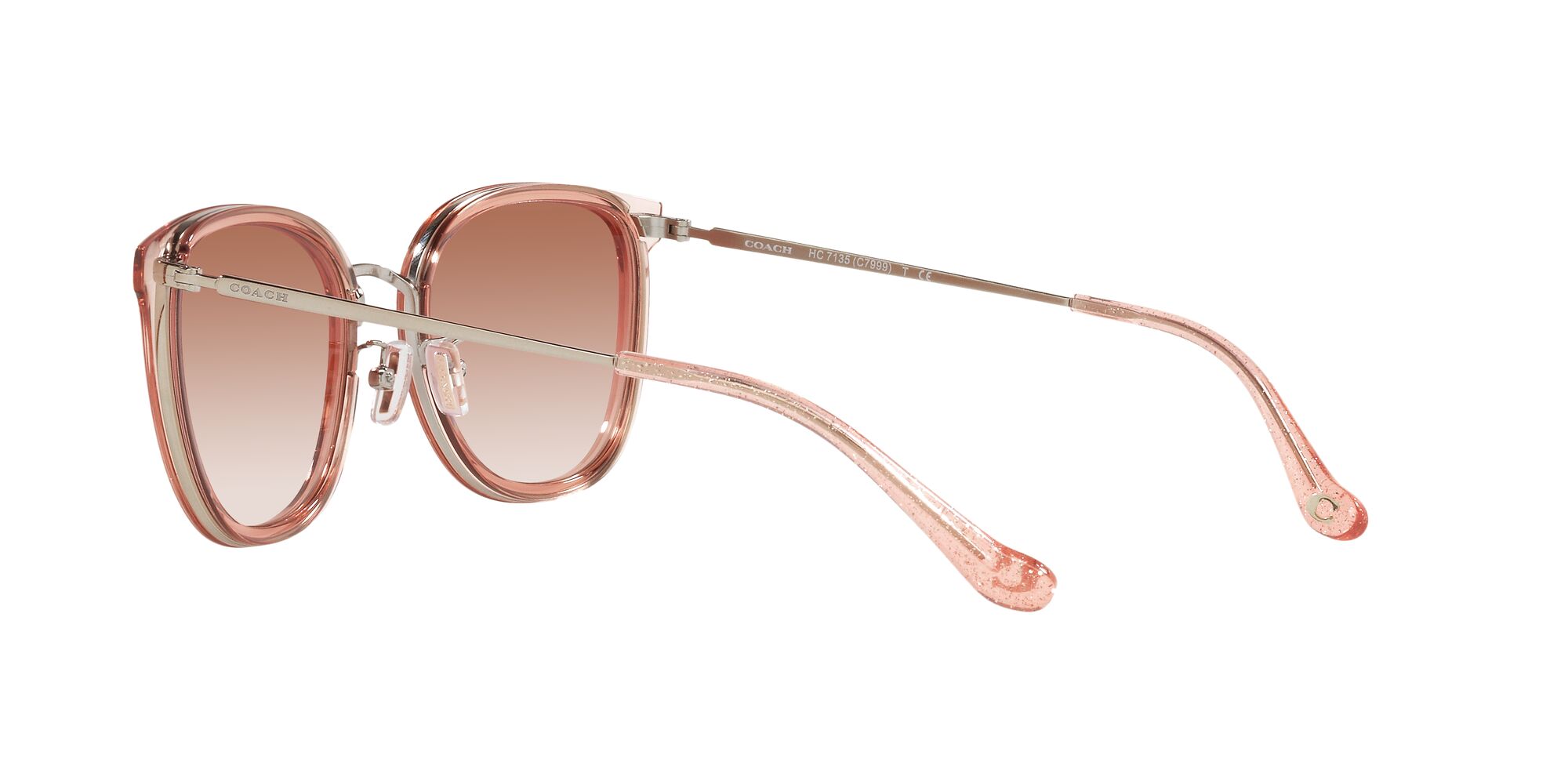 Foto 6 pulgar | Lente De Sol Coach Hc7135 Color Rosa Degradado Forma Cuadrada Para Mujer