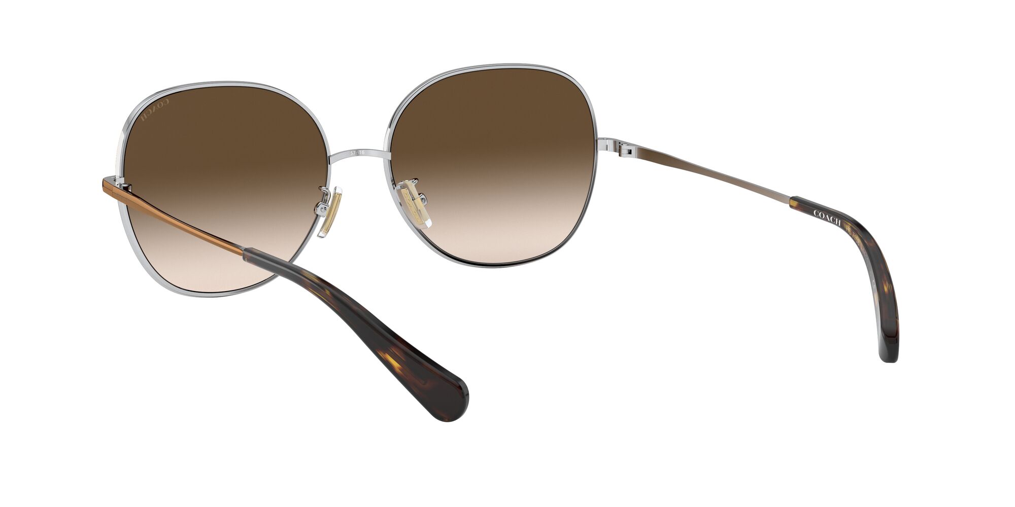 Foto 6 | Lente De Sol Coach Hc7108 Color Café Degradado Forma Redonda Para Mujer