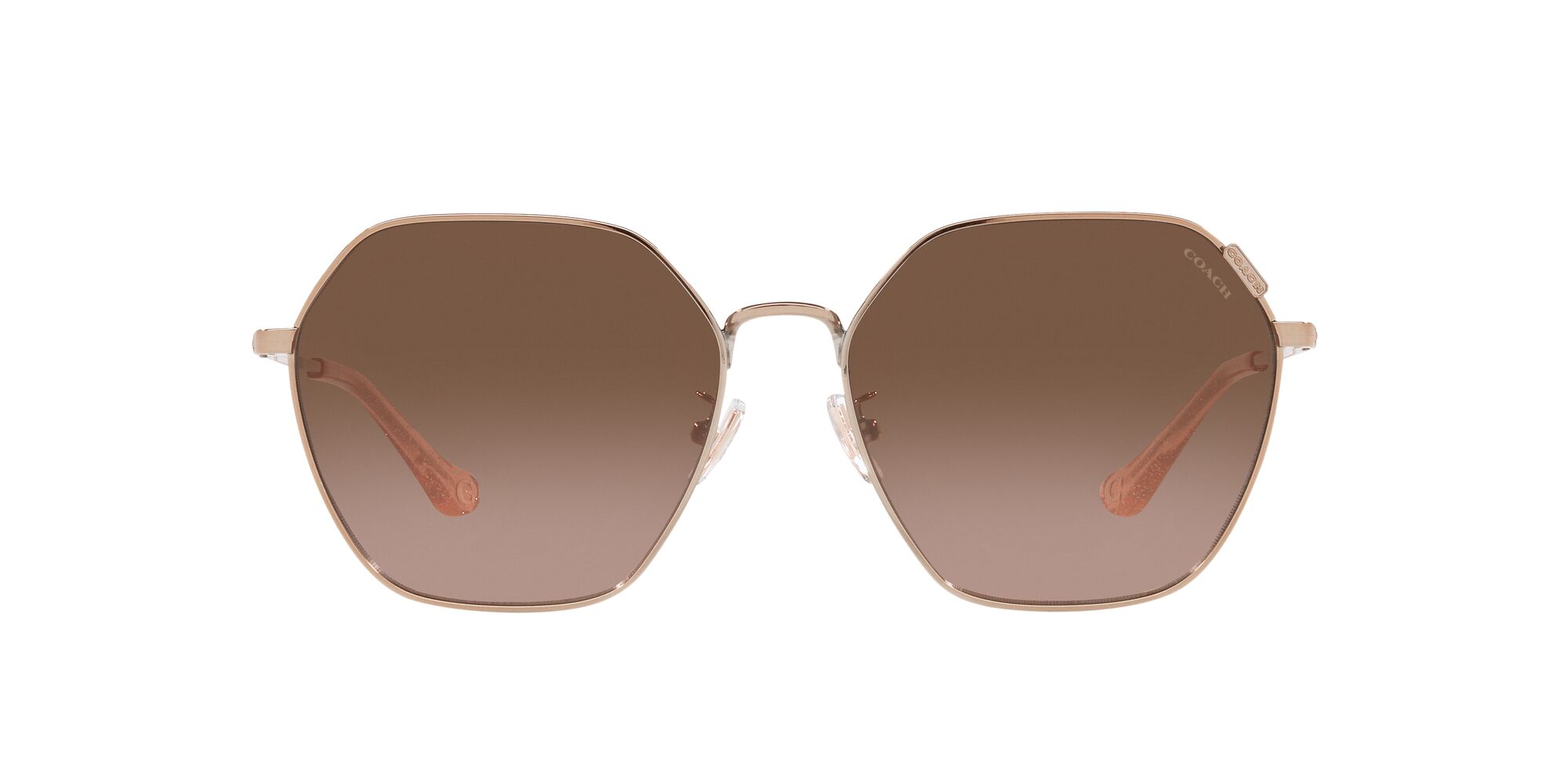 Foto 2 pulgar | Lente De Sol Coach Hc7132 Color Café Degradado Forma Irregular Para Mujer