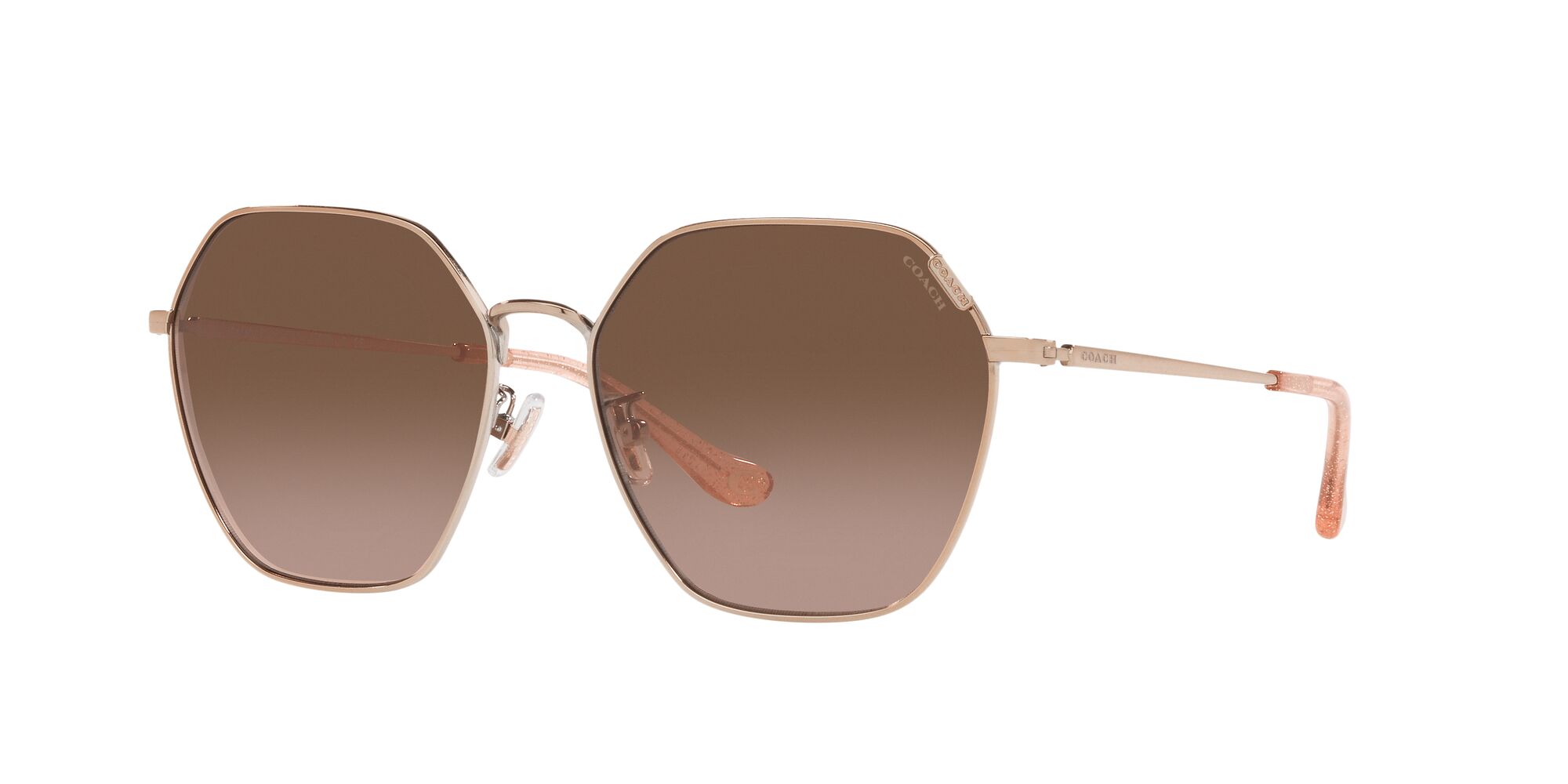 Foto 3 pulgar | Lente De Sol Coach Hc7132 Color Café Degradado Forma Irregular Para Mujer