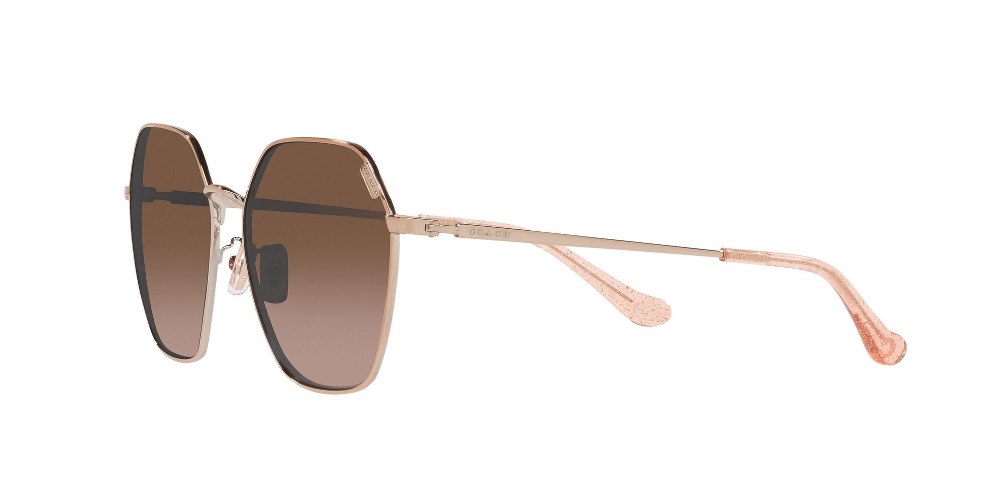 Foto 4 pulgar | Lente De Sol Coach Hc7132 Color Café Degradado Forma Irregular Para Mujer