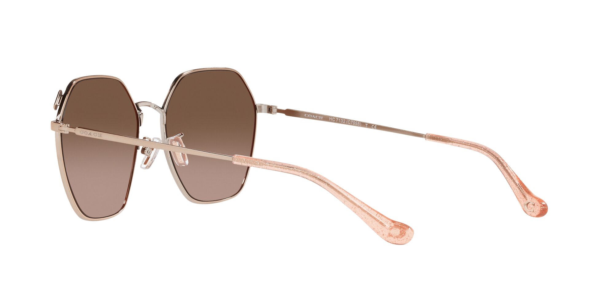 Foto 6 pulgar | Lente De Sol Coach Hc7132 Color Café Degradado Forma Irregular Para Mujer