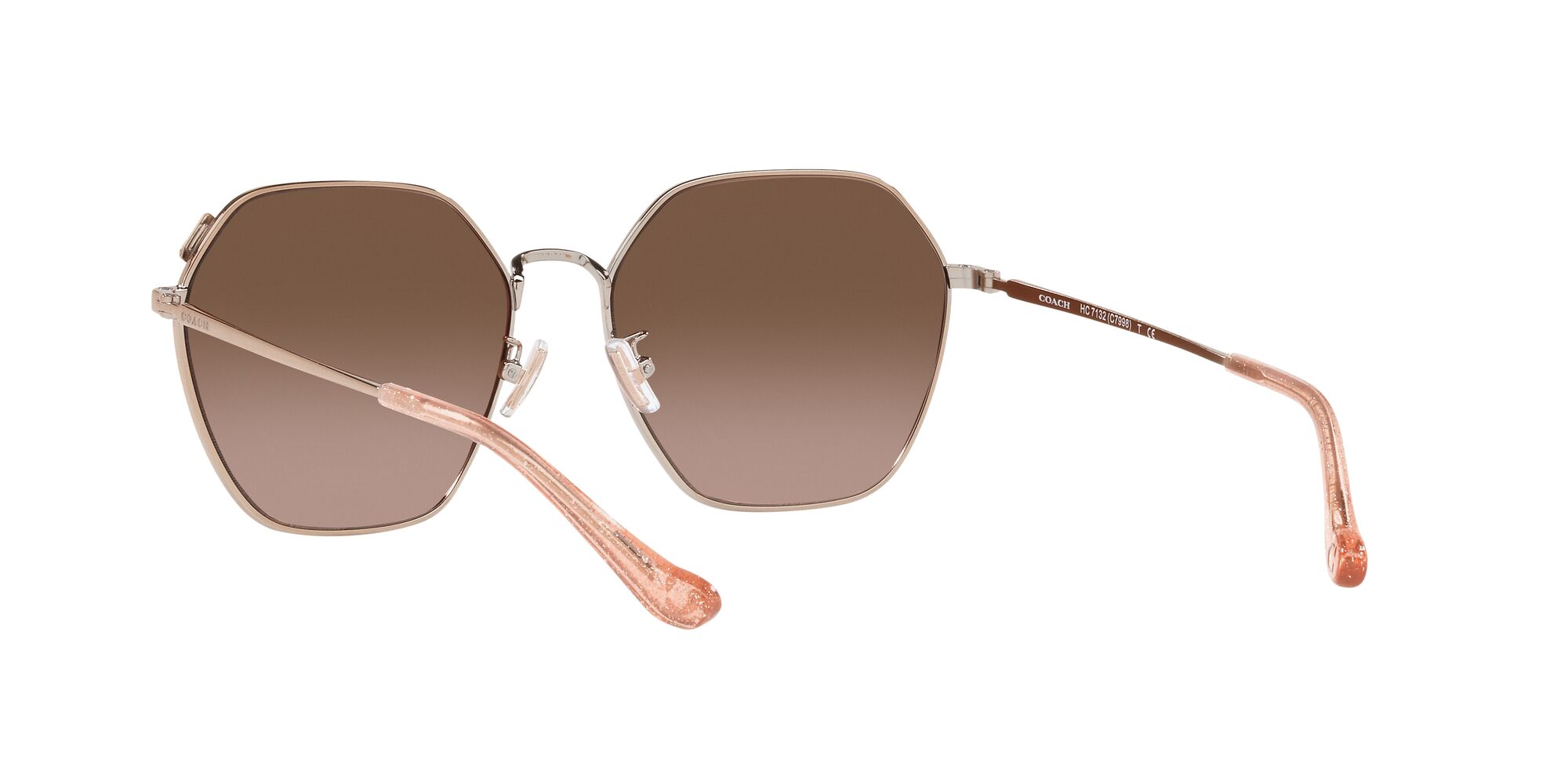 Foto 7 pulgar | Lente De Sol Coach Hc7132 Color Café Degradado Forma Irregular Para Mujer