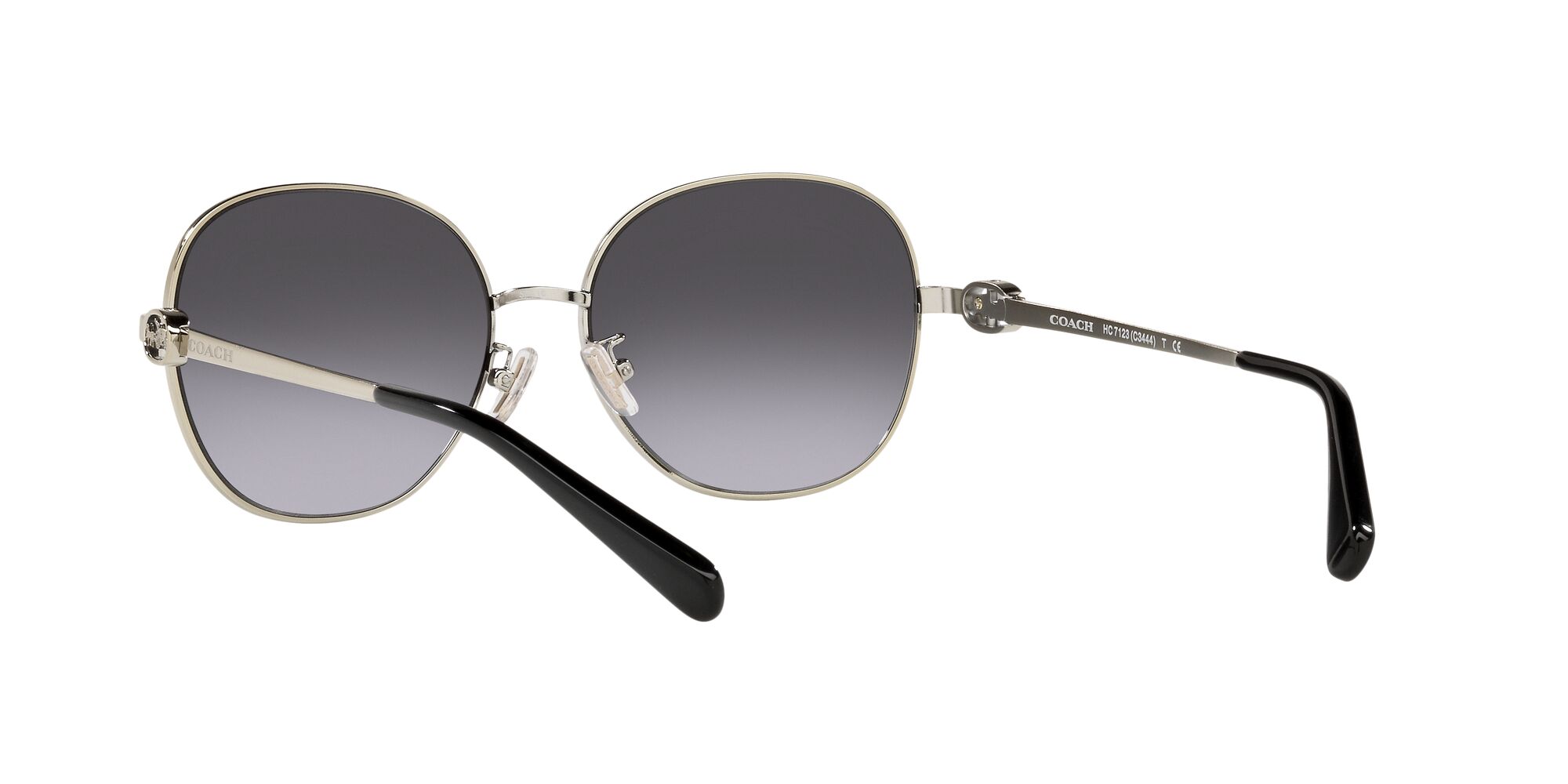 Foto 7 pulgar | Lente De Sol Coach Hc7123 Color Gris Degradado Forma Redonda Para Mujer