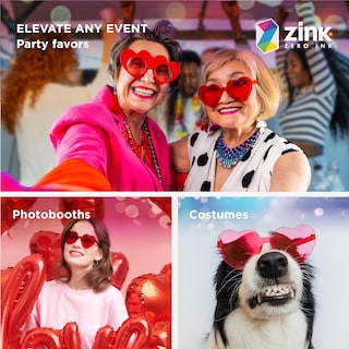 Foto 4 | Gafas De Sol Zink Colorful Heart Sin Montura En Forma De Corazón X6 - Venta Internacional.