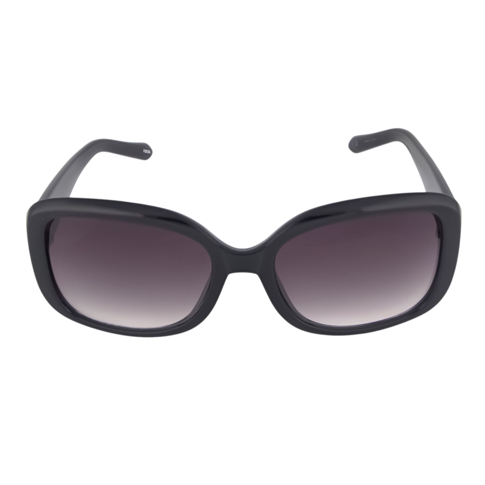Foto 3 pulgar | Lentes de Sol para Mujer Fossil Rectangulares Negros