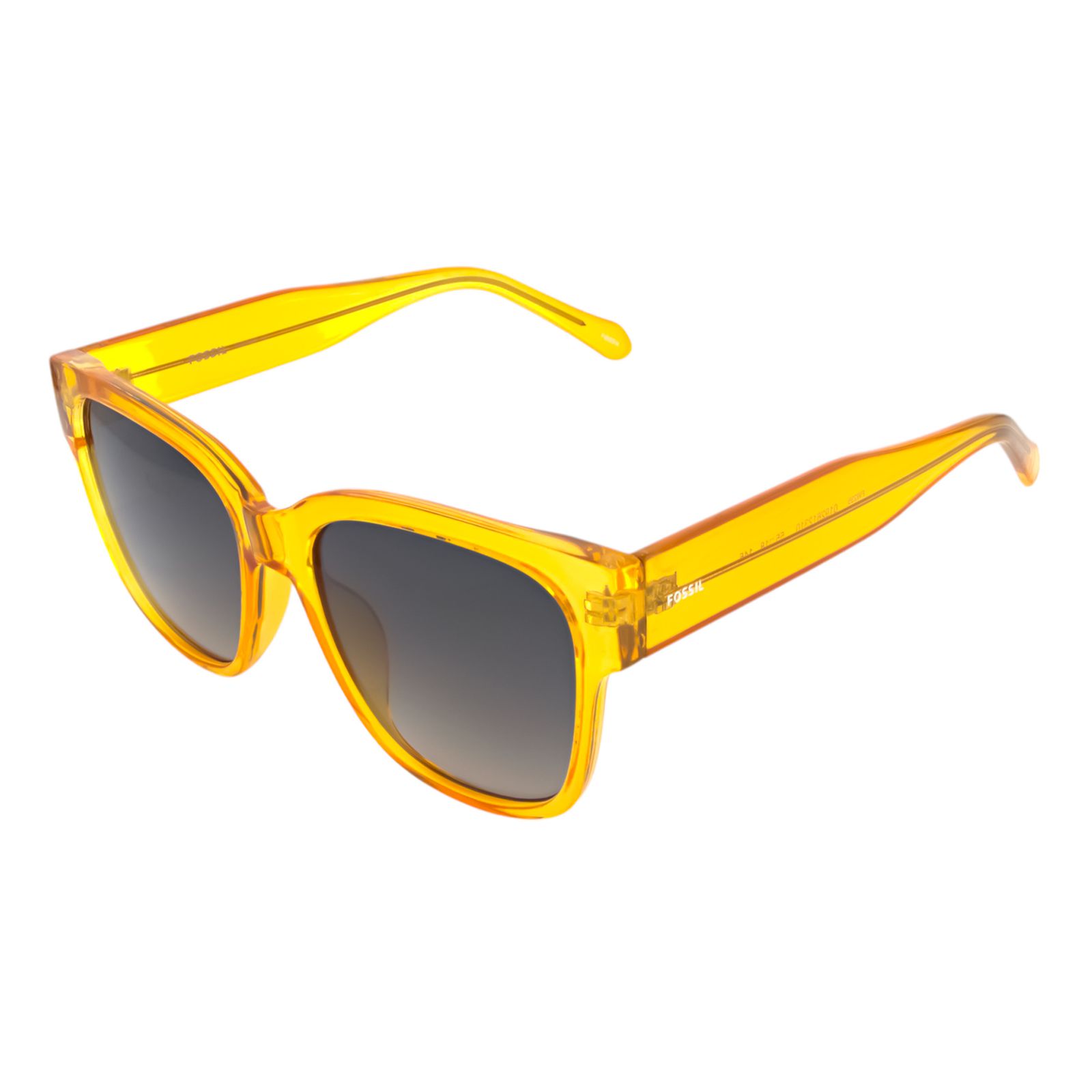 Foto 2 pulgar | Lentes de Sol para Mujer Fossil Cuadrados Amarillos