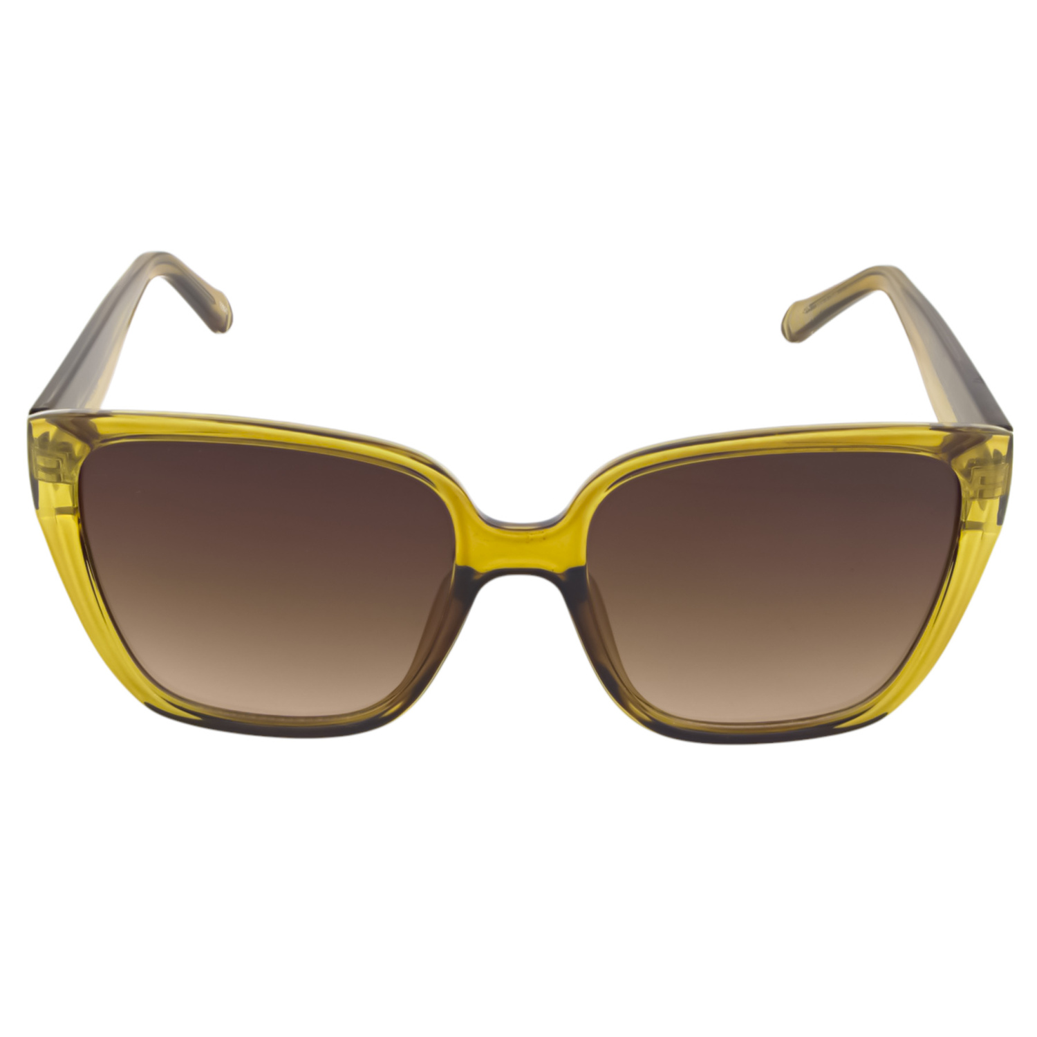 Foto 3 pulgar | Lentes de Sol para Mujer Fossil Cuadrado Marrón