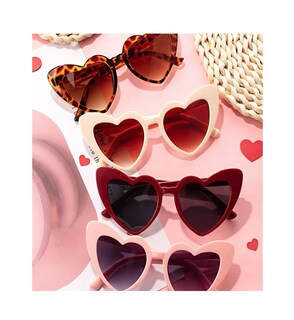 Foto 2 | Gafas De Sol Corazón Lab.g Accesorios Lentes 10 Piezas De Colores