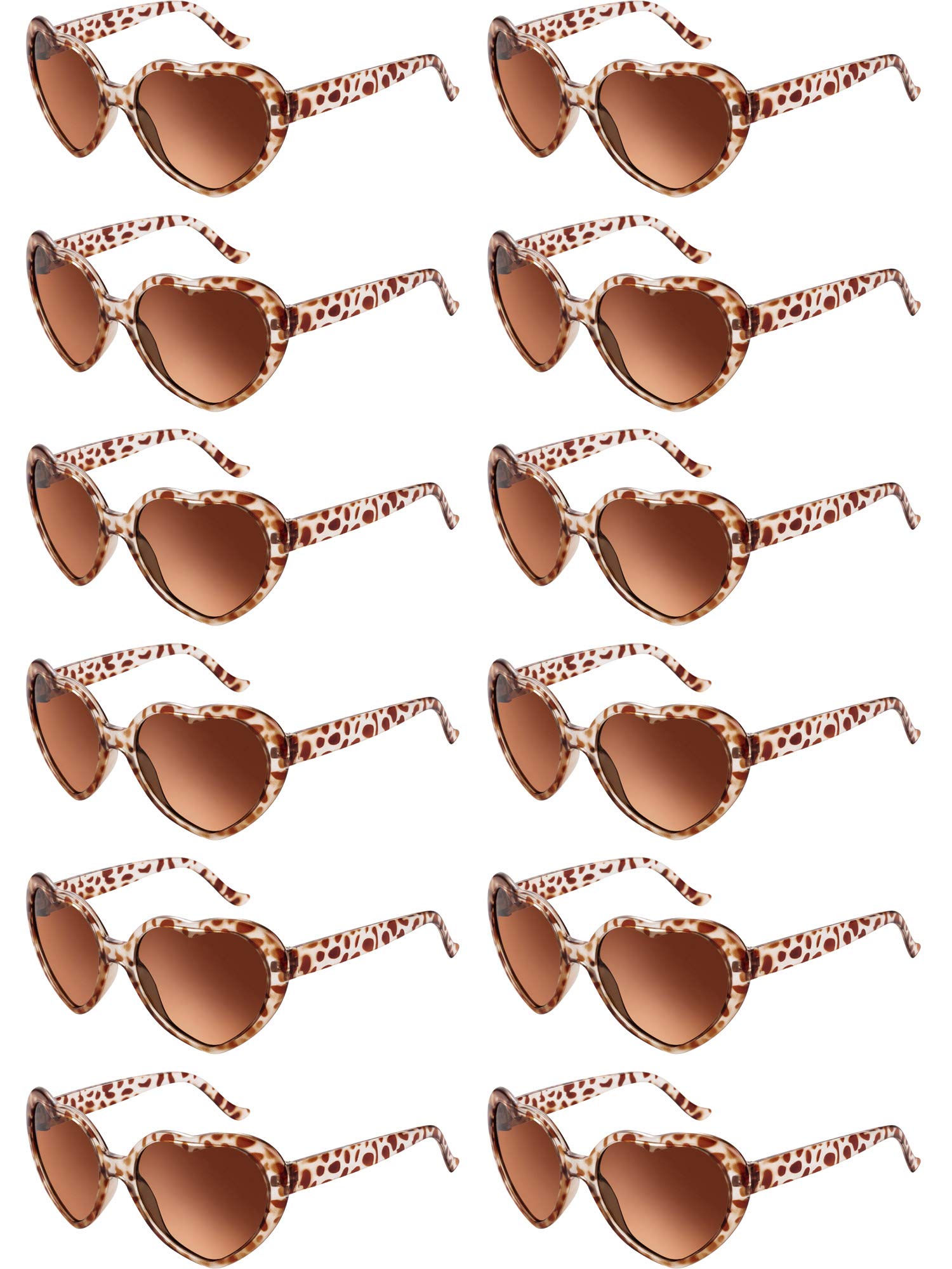 Gafas De Sol Bulu En Forma De Corazón En Colores Neón Para Mujer X12 - Venta Internacional.