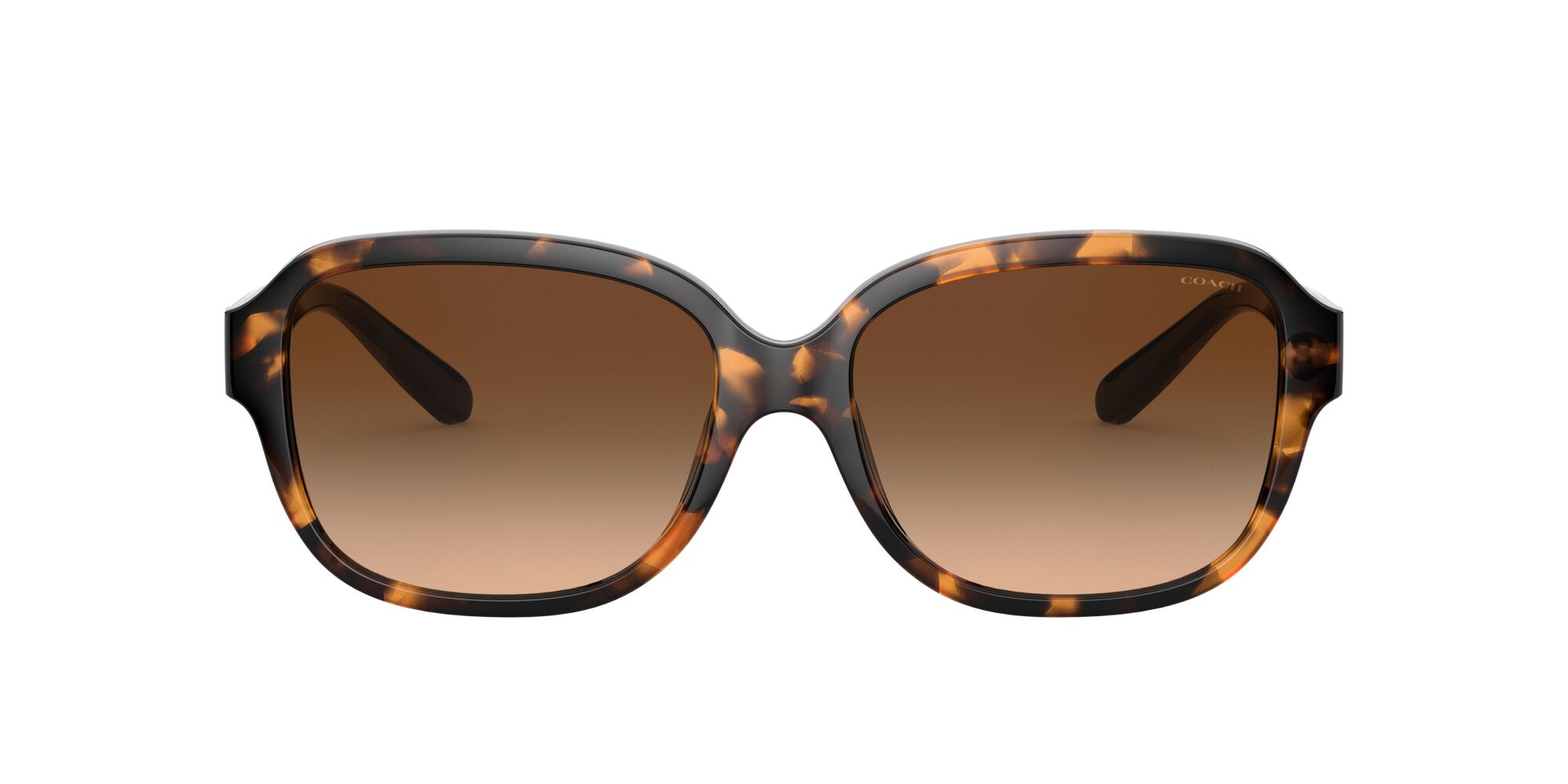 Lente De Sol Coach 0hc8298u Color Marrón Oscuro Degradado Forma Rectangular