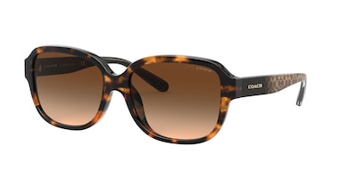 Foto 2 | Lente De Sol Coach 0hc8298u Color Marrón Oscuro Degradado Forma Rectangular