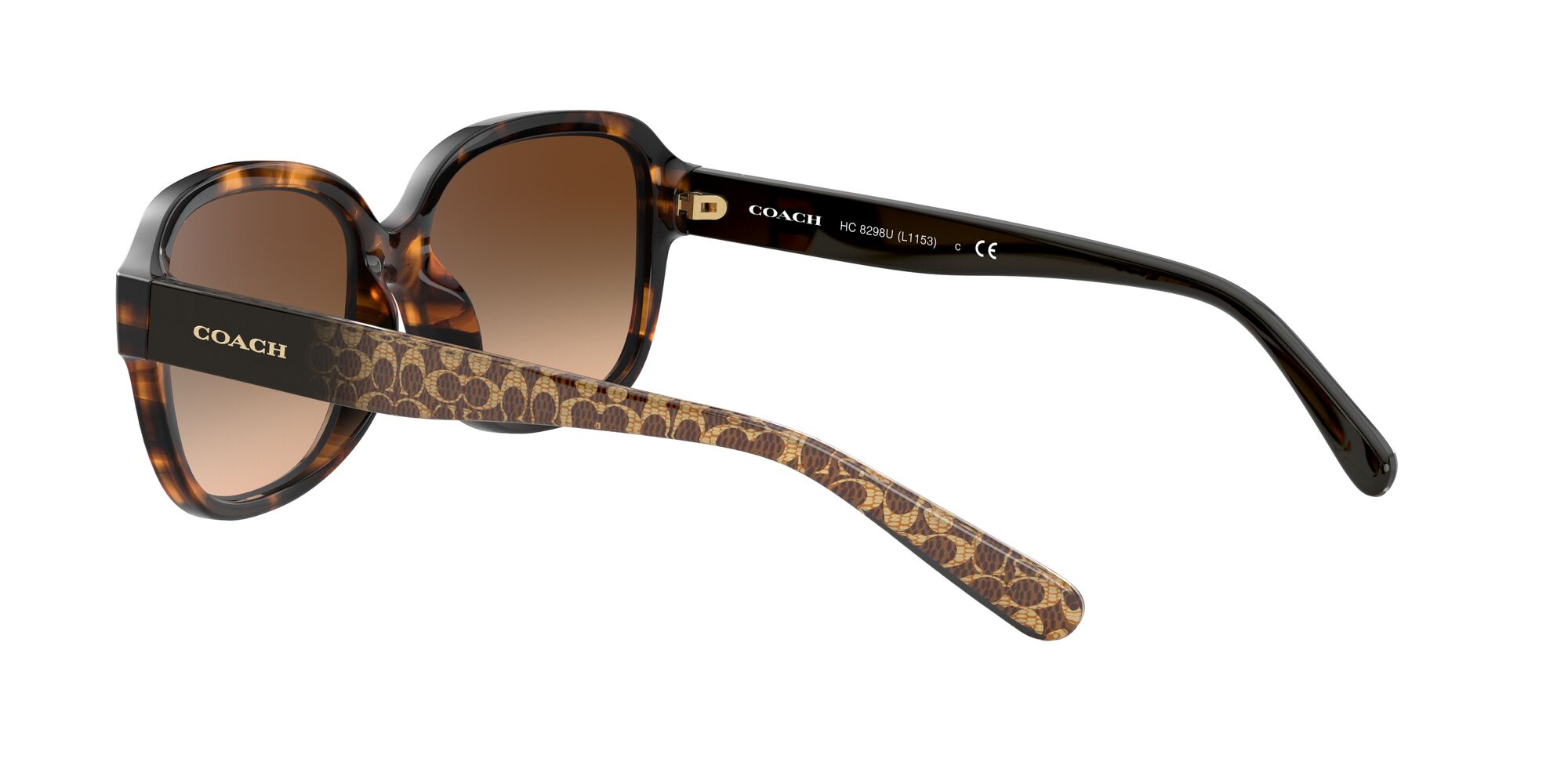 Foto 6 pulgar | Lente De Sol Coach 0hc8298u Color Marrón Oscuro Degradado Forma Rectangular