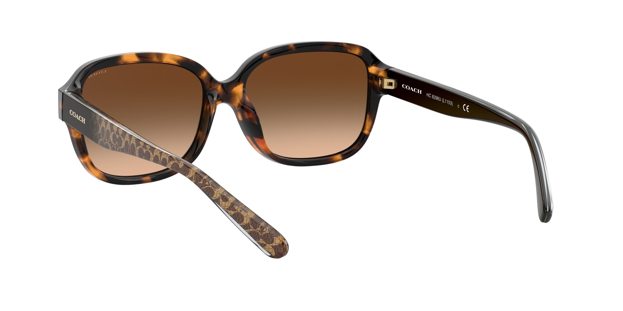 Foto 6 | Lente De Sol Coach 0hc8298u Color Marrón Oscuro Degradado Forma Rectangular