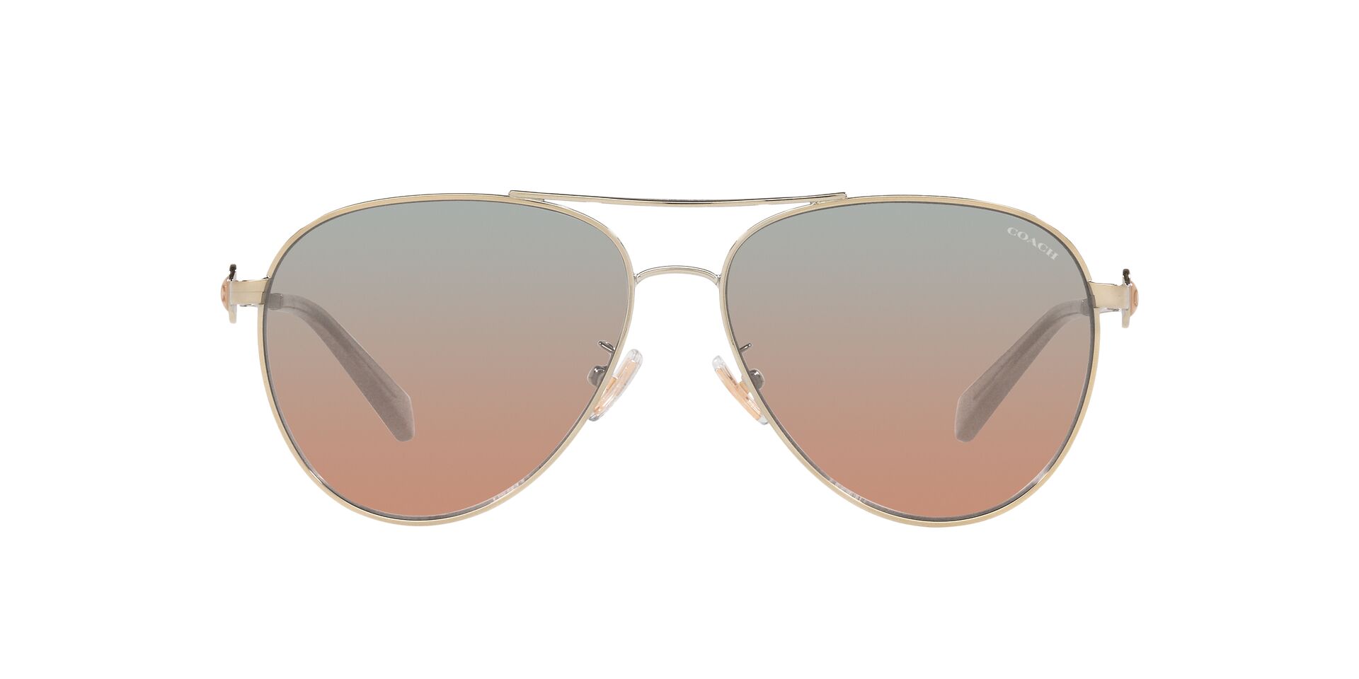 Foto 1 | Lente De Sol Coach 0hc7128 Color Gris Naranja Degradado Forma Piloto
