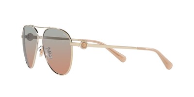 Foto 3 | Lente De Sol Coach 0hc7128 Color Gris Naranja Degradado Forma Piloto