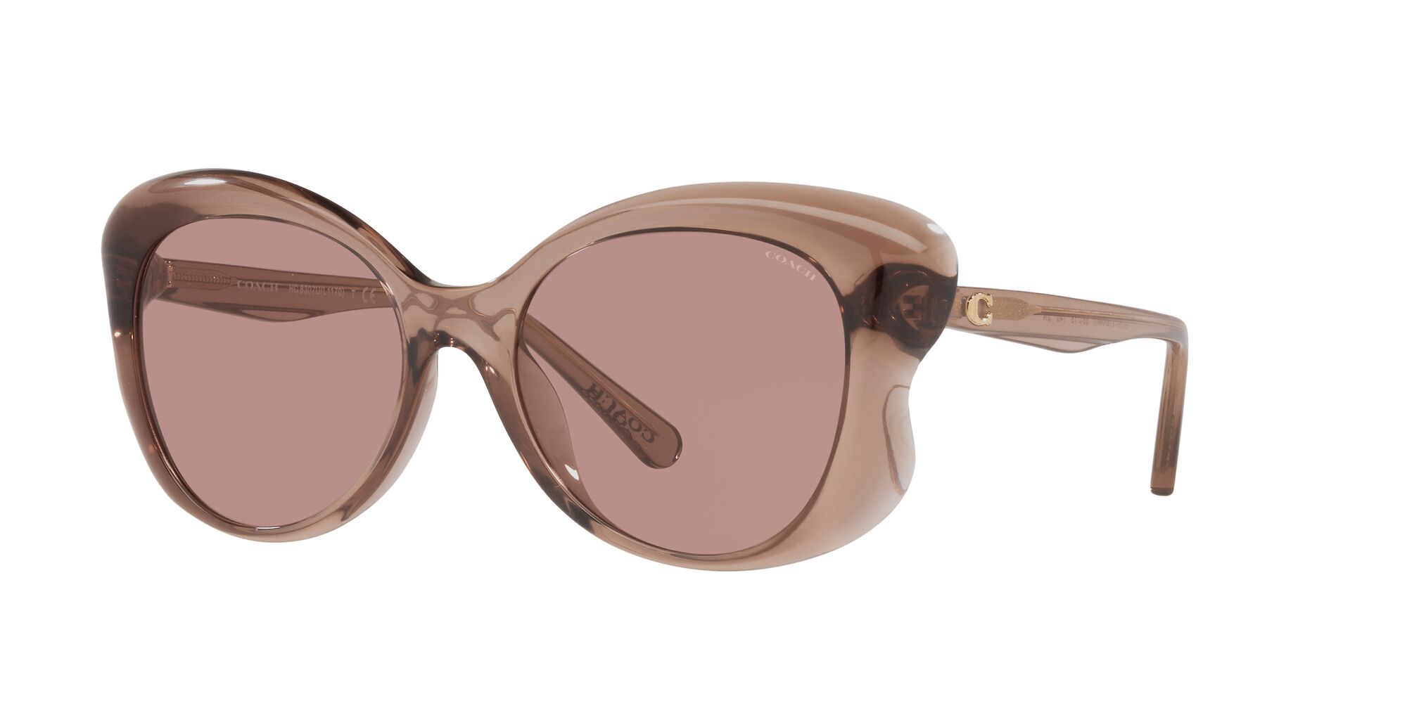 Foto 2 | Lente De Sol Coach 0hc8307u Color Café Forma Butterfly