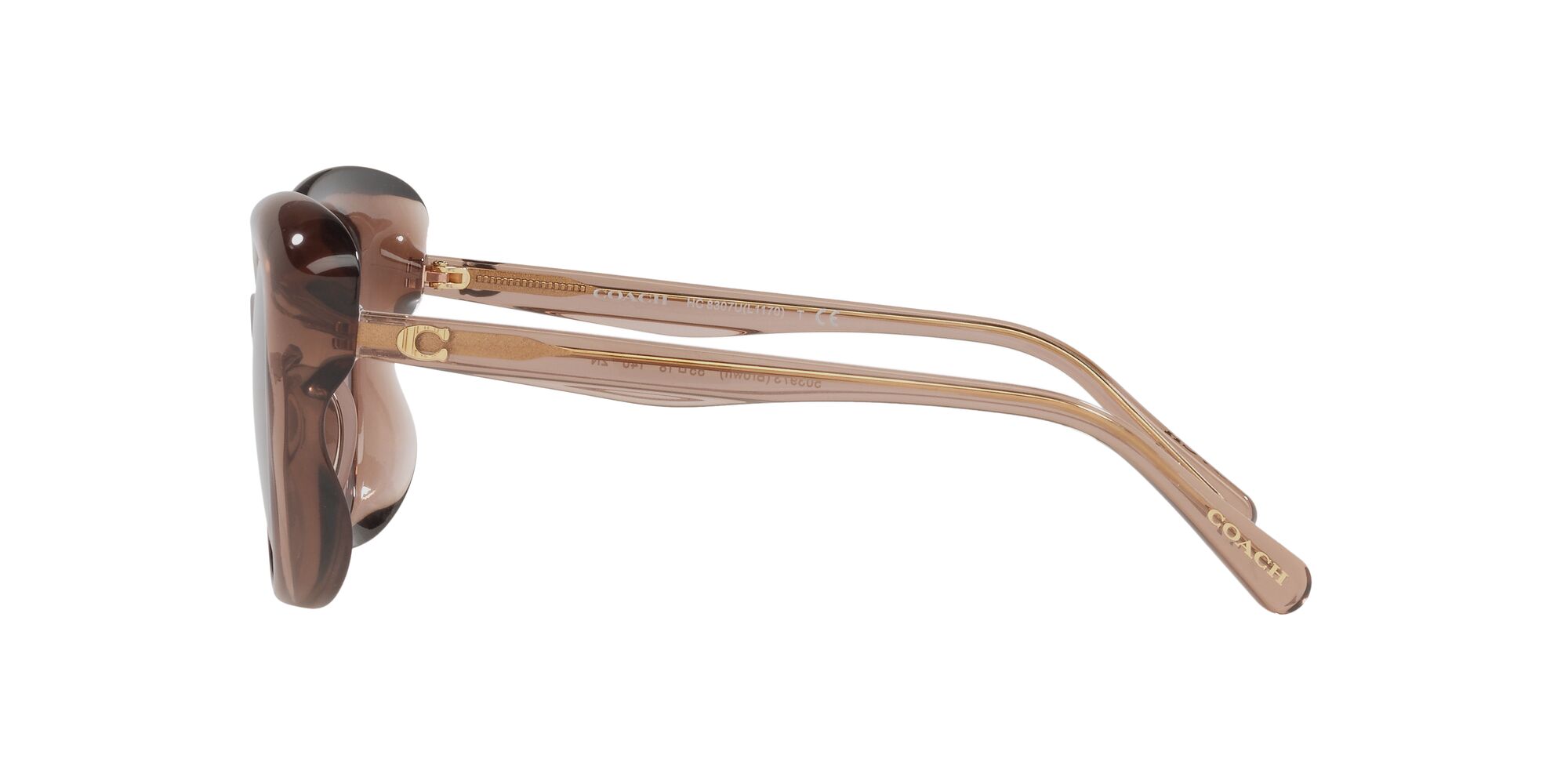 Foto 5 pulgar | Lente De Sol Coach 0hc8307u Color Café Forma Butterfly