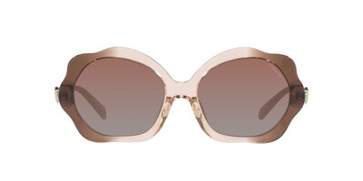 Foto 1 | Lente De Sol Coach 0hc8346bu Color Marrón Degradado Forma Irregular