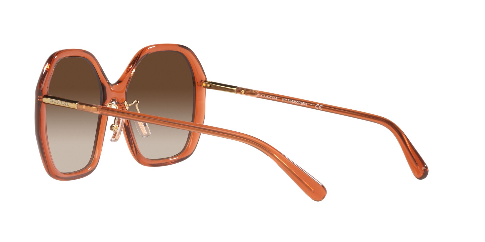 Foto 5 | Lente De Sol Coach 0hc8343 Color Marrón Degradado Forma Irregular