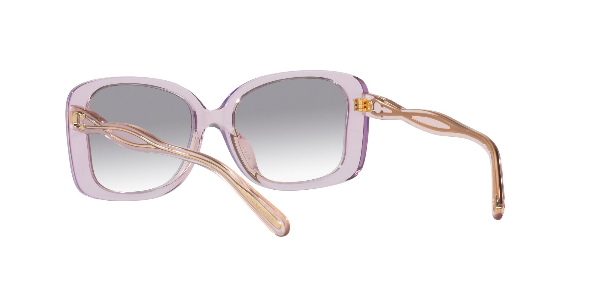 Foto 7 pulgar | Lente De Sol Coach 0hc8334u Color Lila Claro Degradado Forma Butterfly