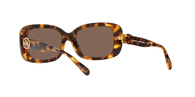 Foto 6 | Lente De Sol Coach 0hc8330 Color Marrón Oscuro Sólido Forma Rectangular