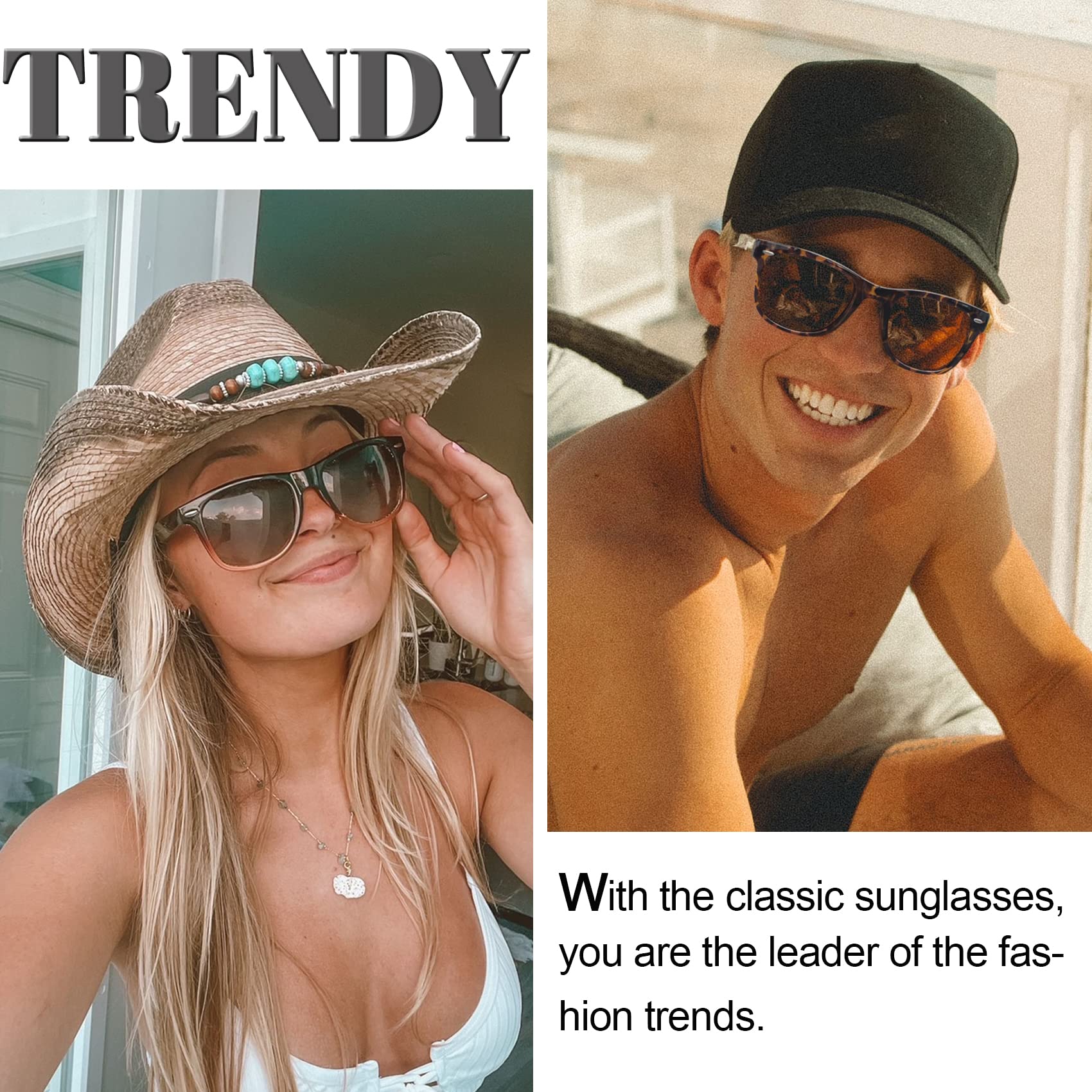 Foto 2 | Gafas De Sol Joopin Fashion De Gran Tamaño Cuadradas Polarizadas Uv400 - Venta Internacional.