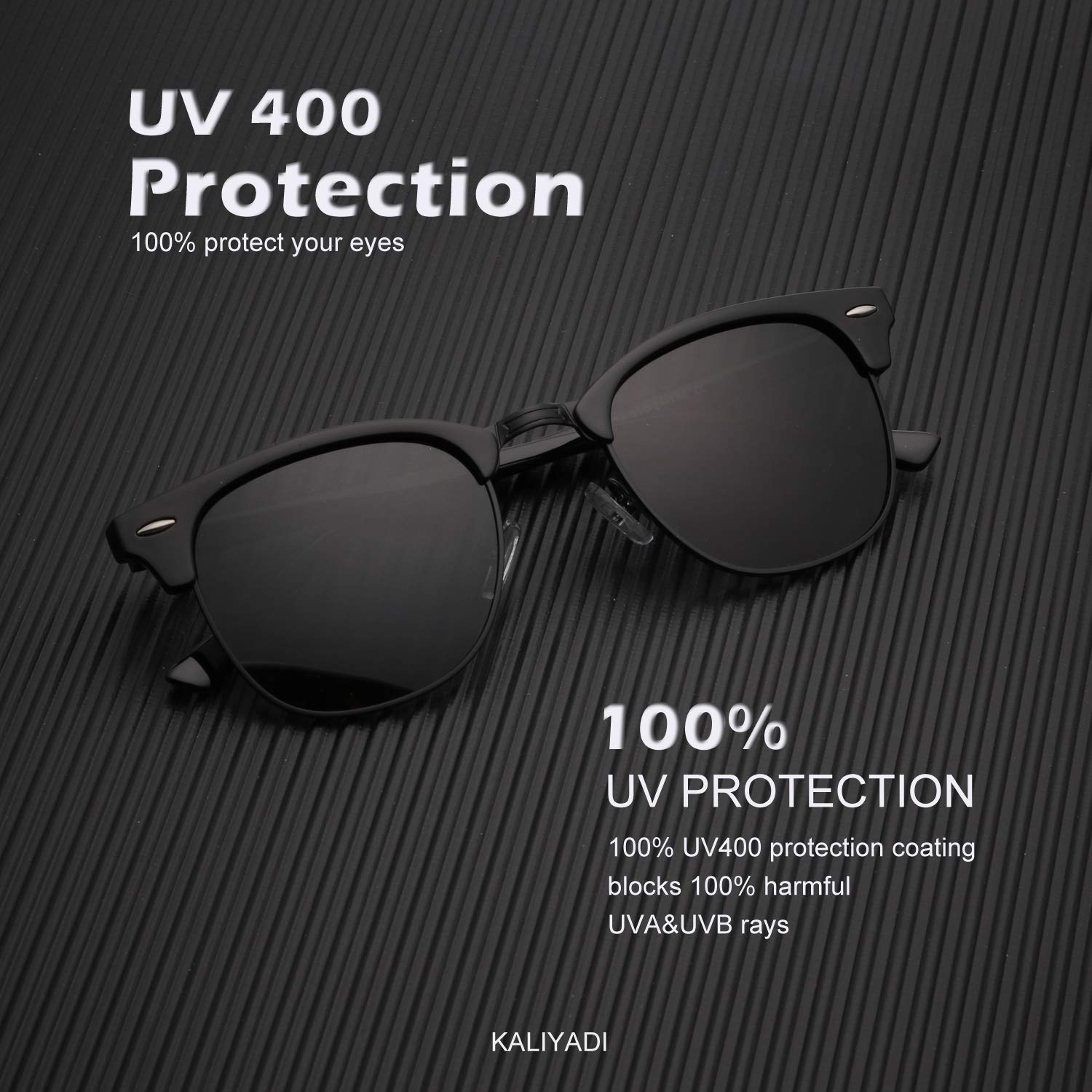 Foto 3 pulgar | Lentes de Sol Kaliyadi Polarizadas Semisin Montura 2 Piezas - Venta Internacional