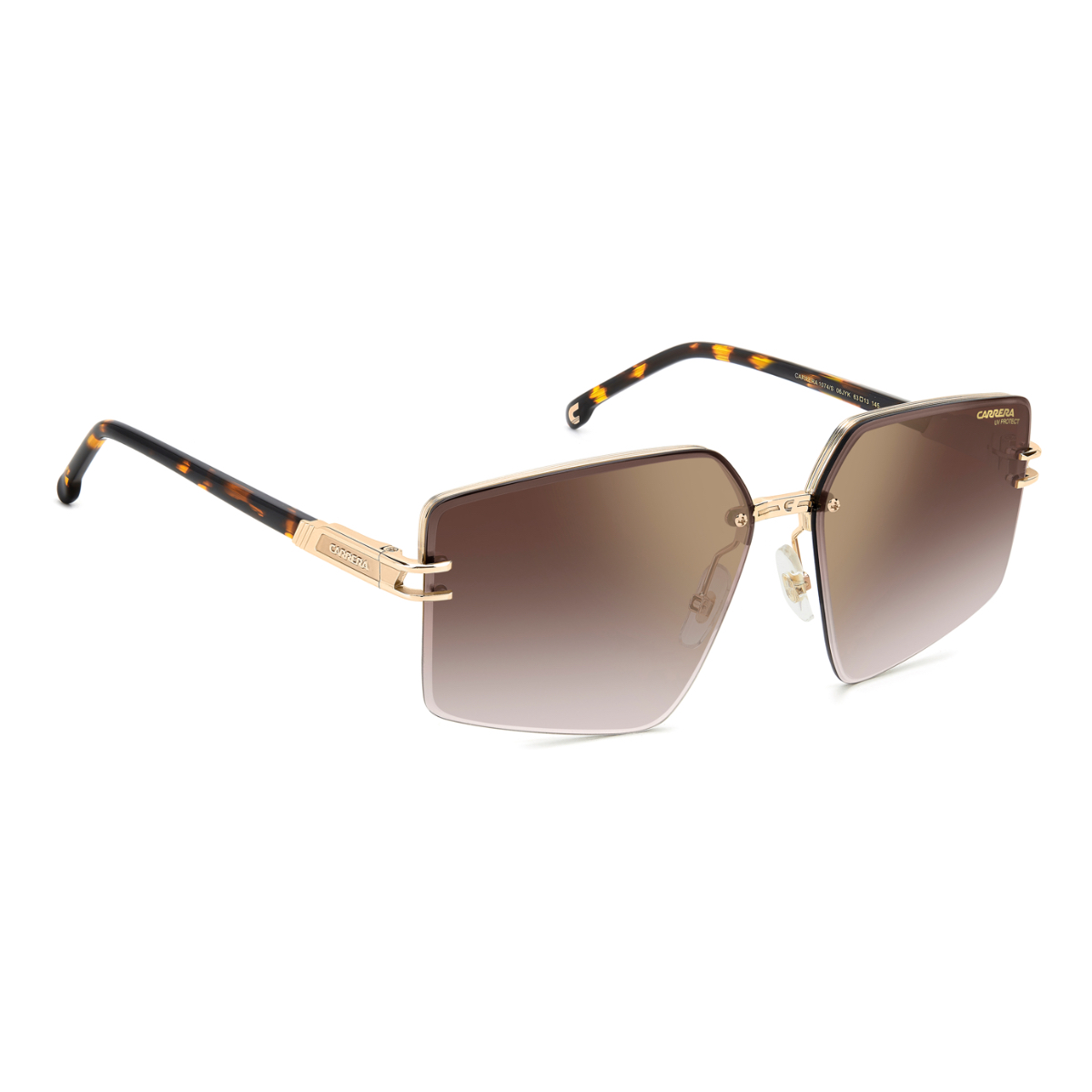 Foto 4 | Lentes De Sol Carrera 1074/s Dorado Espejados Carrera