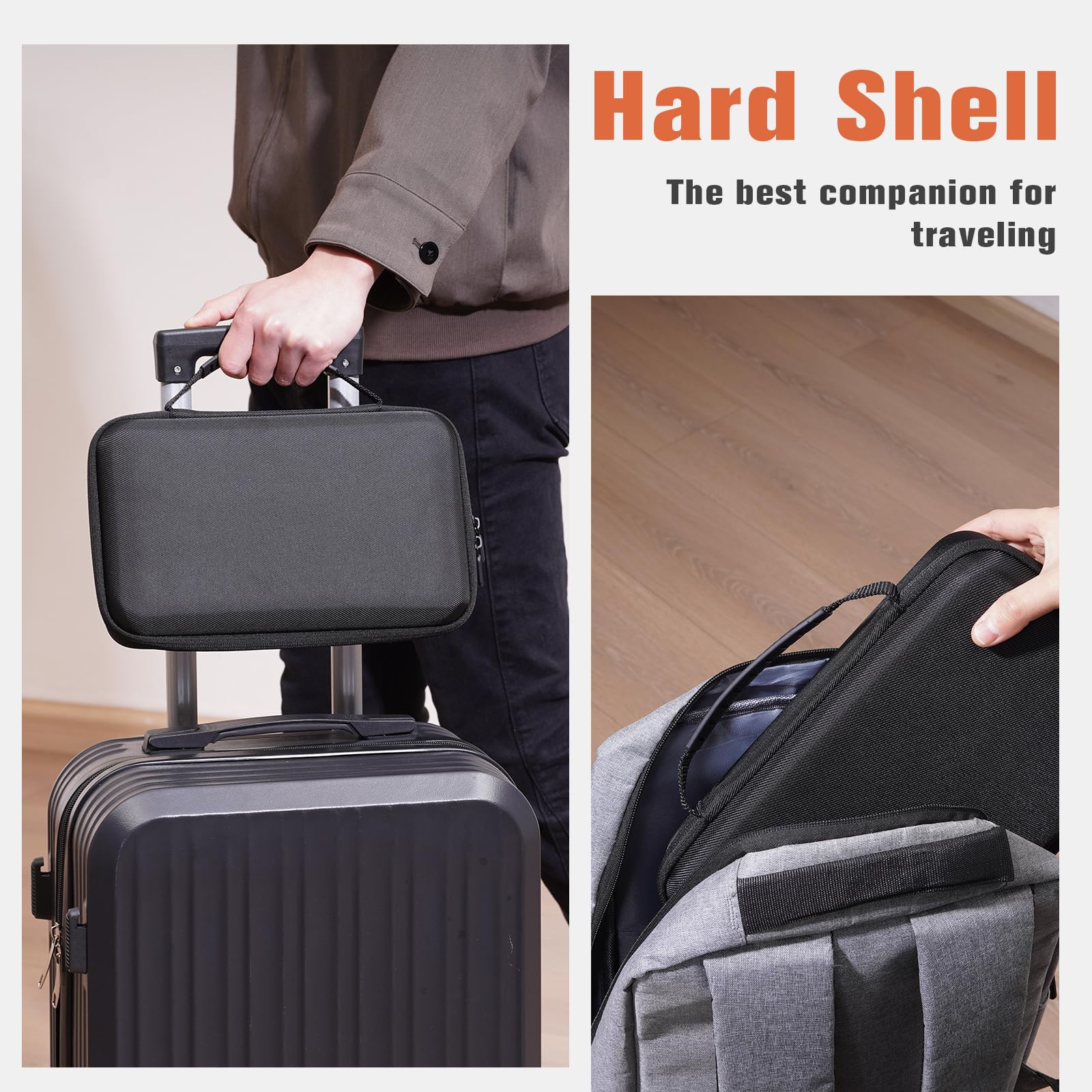 Foto 3 pulgar | Organizador De Gafas De Sol Procase Hard Shell Travel, Gris, 7 Ranuras - Venta Internacional.