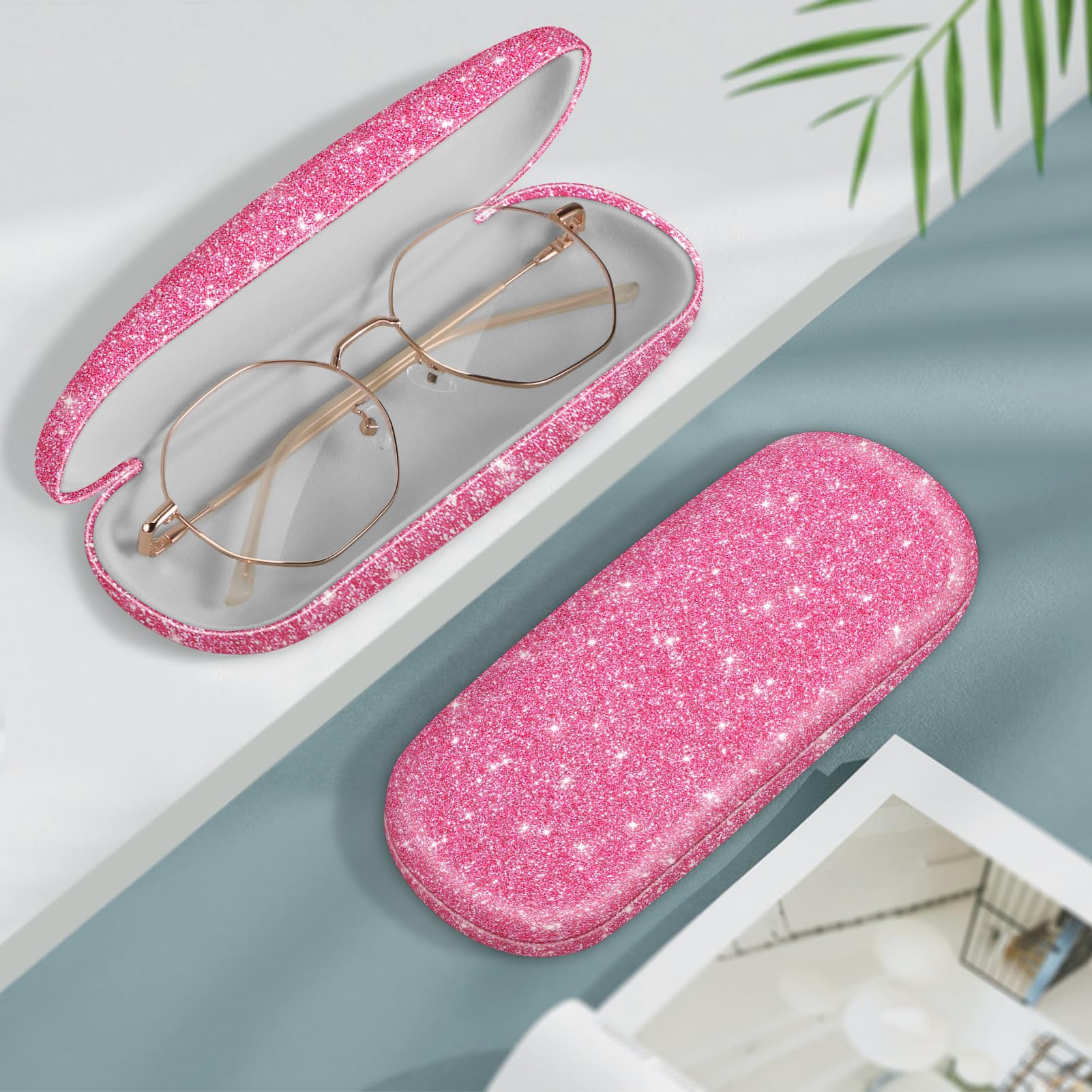 Foto 3 pulgar | Funda Para Gafas Fintie, Rígida, Portátil, Rosa Brillante - Venta Internacional.