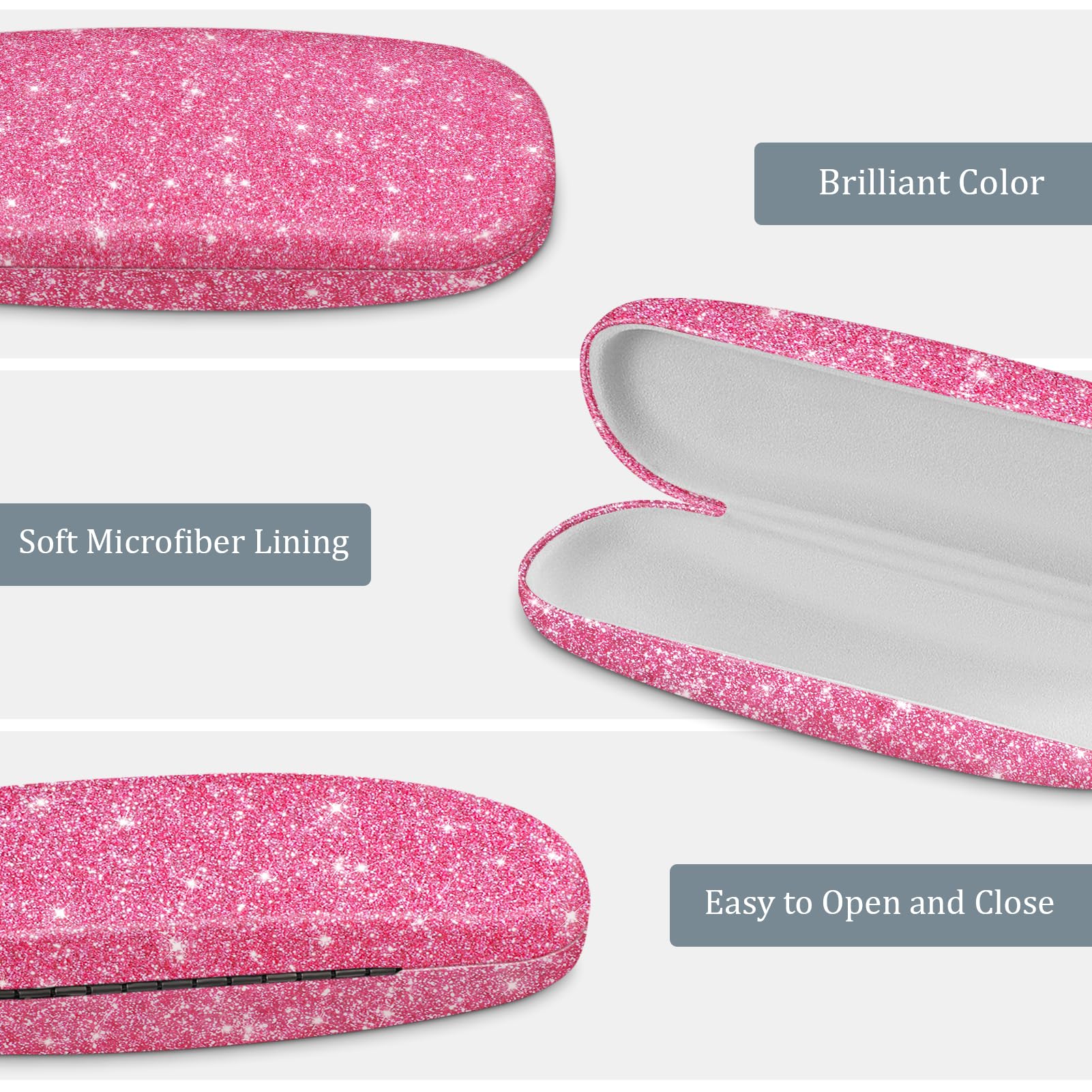 Foto 6 pulgar | Funda Para Gafas Fintie, Rígida, Portátil, Rosa Brillante - Venta Internacional.