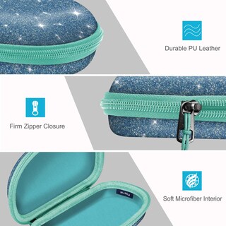 Foto 3 | Funda Para Gafas De Sol Fintie Hard Shell A Prueba De Golpes Con Mosquetón Azul - Venta Internacional.