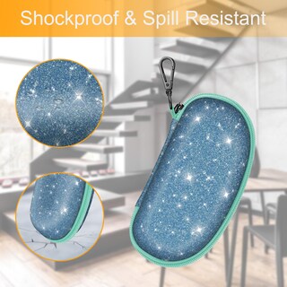 Foto 4 | Funda Para Gafas De Sol Fintie Hard Shell A Prueba De Golpes Con Mosquetón Azul - Venta Internacional.
