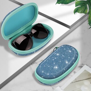 Foto 7 | Funda Para Gafas De Sol Fintie Hard Shell A Prueba De Golpes Con Mosquetón Azul - Venta Internacional.