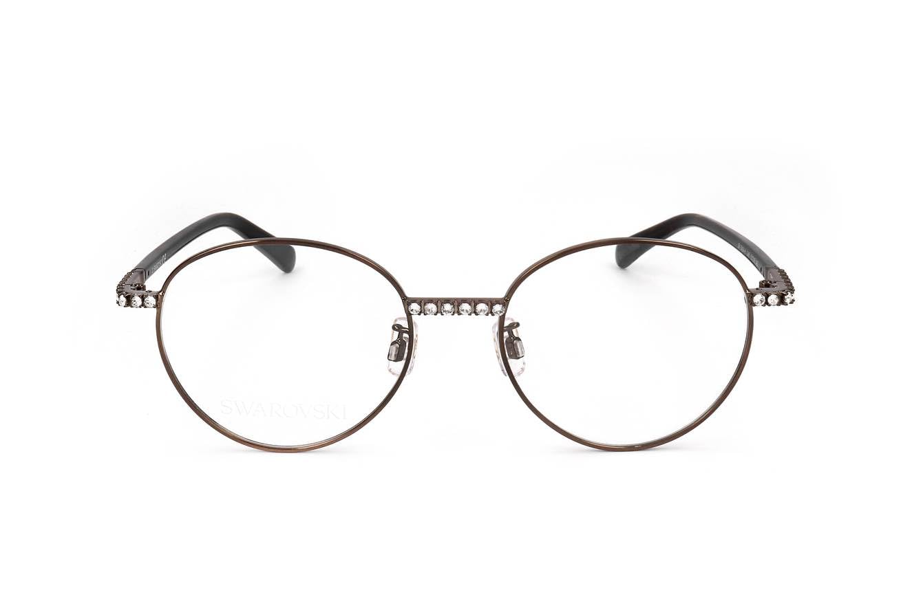 Foto 3 pulgar | Gafas Graduadas Swarovski Sk 5424 Marrón Oscuro Brillante - Venta Internacional.