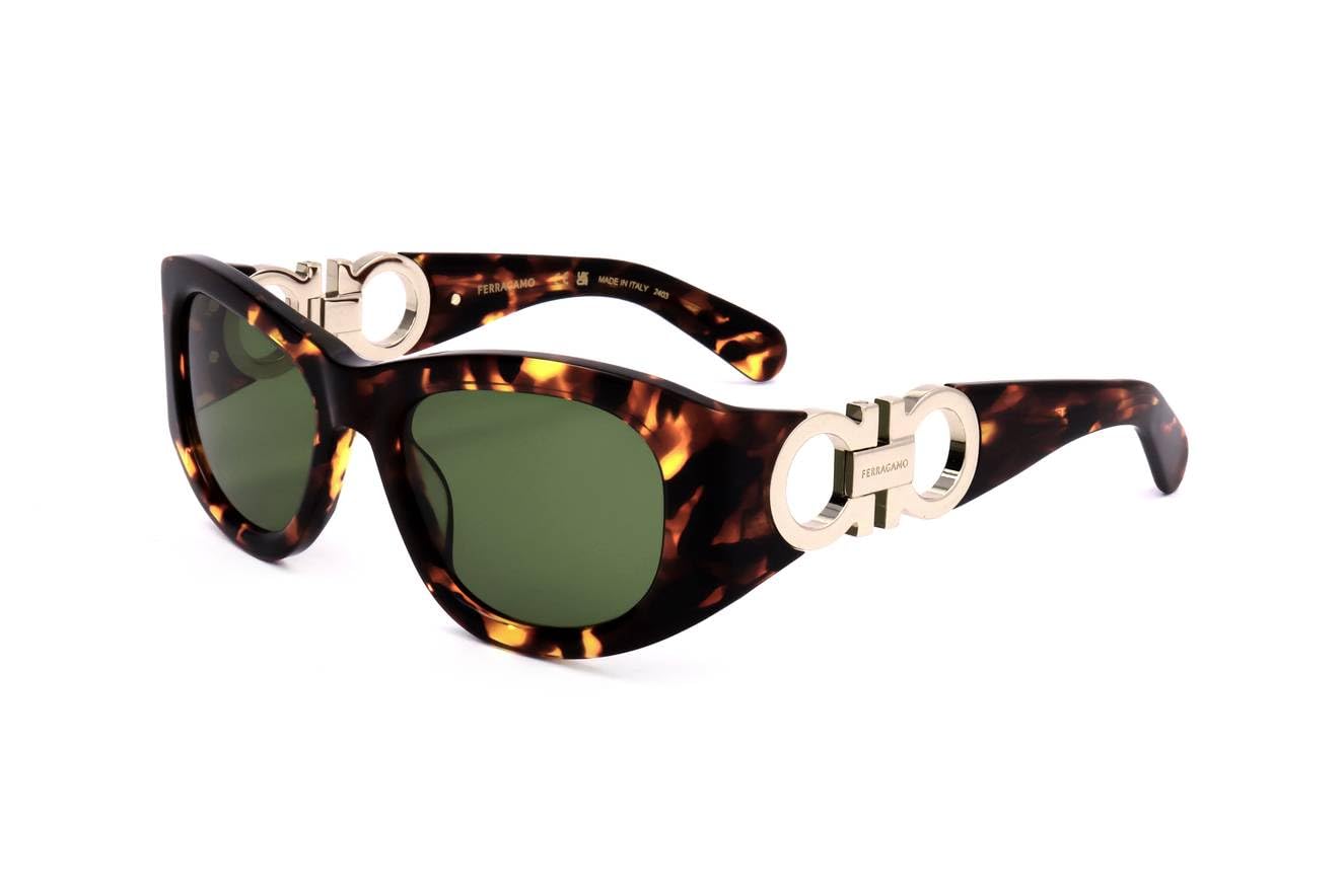 Foto 2 pulgar | Gafas De Sol Salvatore Ferragamo Sf1082sn Modernas Ovaladas 53mm - Venta Internacional.