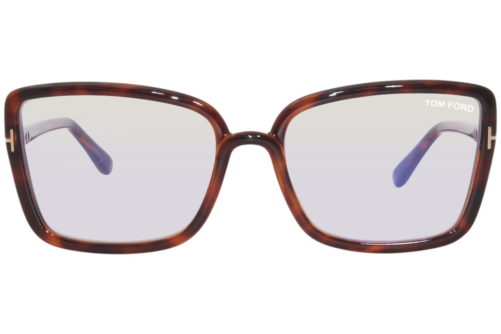 Foto 3 pulgar | Anteojos Tom Ford Ft 5813 -b 054 Shiny Auburn Havana Para Mujer - Venta Internacional.