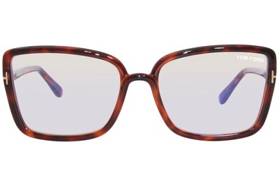 Foto 2 | Anteojos Tom Ford Ft 5813 -b 054 Shiny Auburn Havana Para Mujer - Venta Internacional.