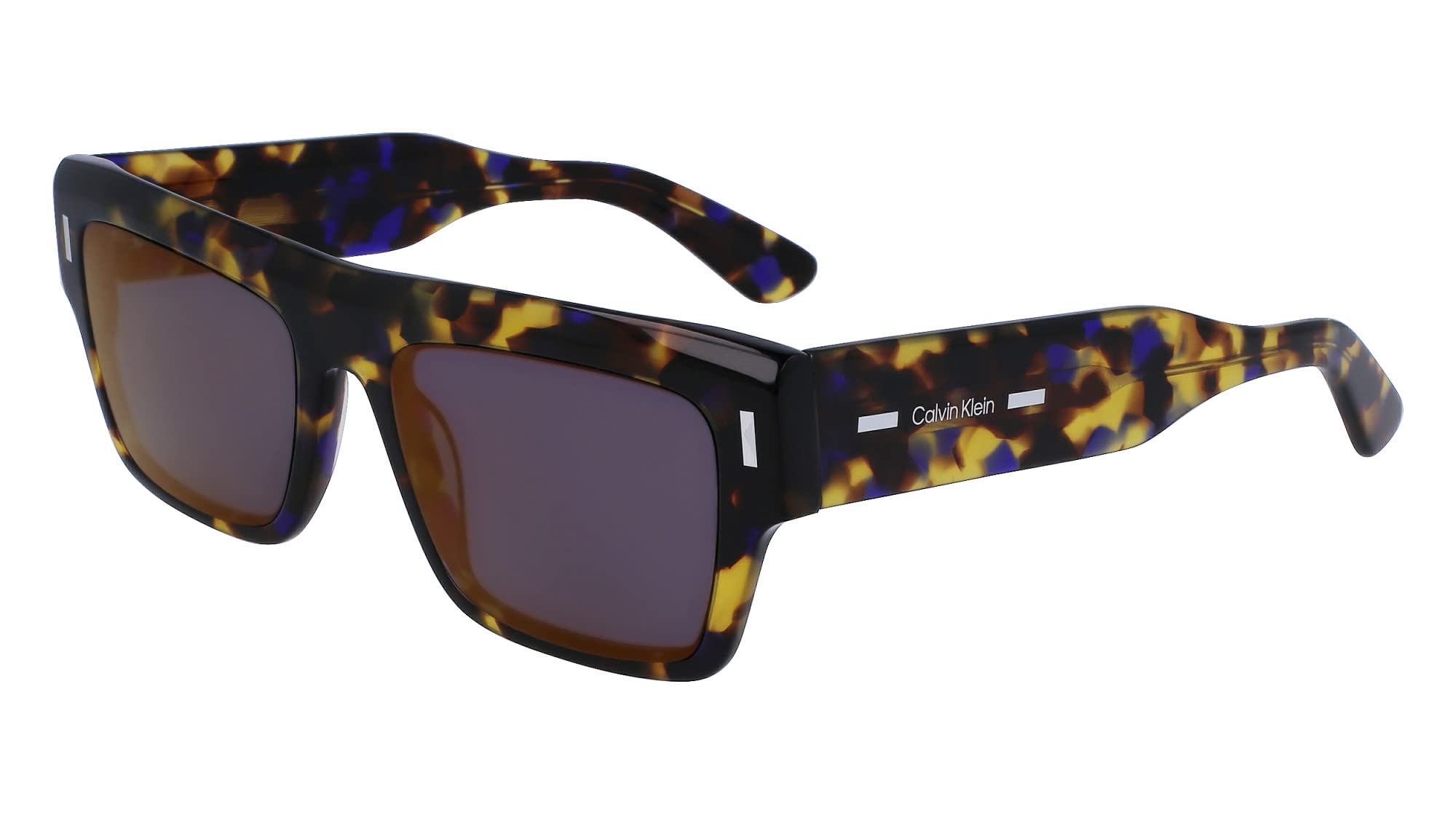 Foto 3 pulgar | Gafas De Sol Calvin Klein Ck23504s Cuadradas Azul Habana 55mm - Venta Internacional.
