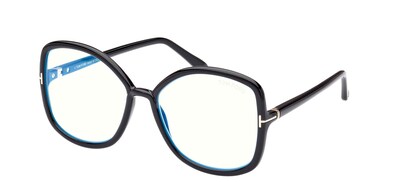 Foto 1 | Anteojos Tom Ford Ft 5845, Negro Brillante Con Lente De Bloque Azul - Venta Internacional.