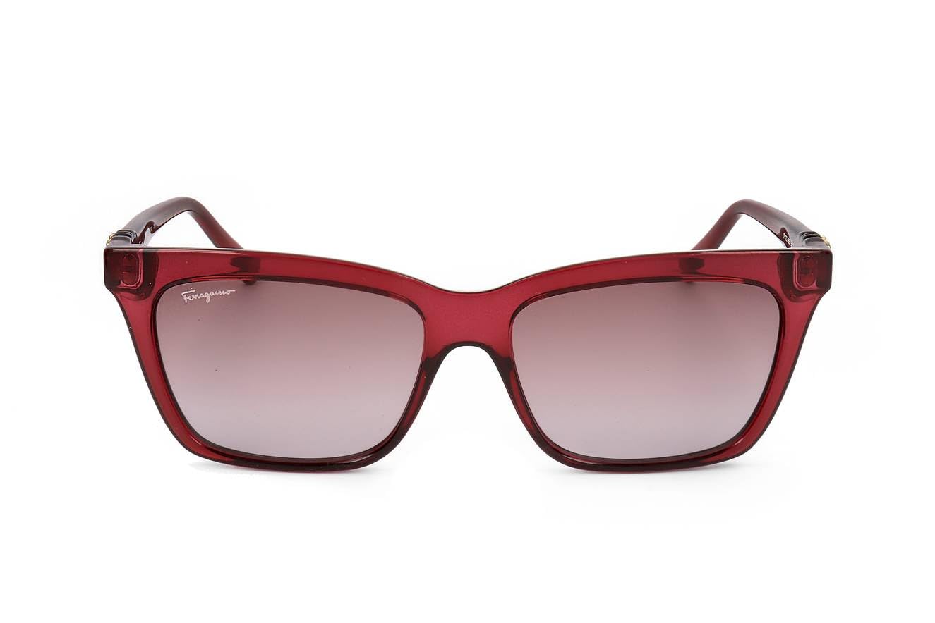 Foto 3 pulgar | Gafas De Sol Salvatore Ferragamo Sf1027s Crystal Wine Para Mujer - Venta Internacional.