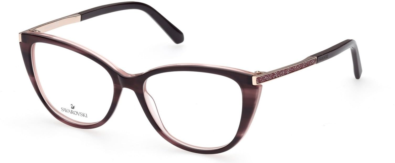 Foto 1 | Gafas Graduadas Swarovski Sk 5414 Shiny Bordeaux - Venta Internacional.