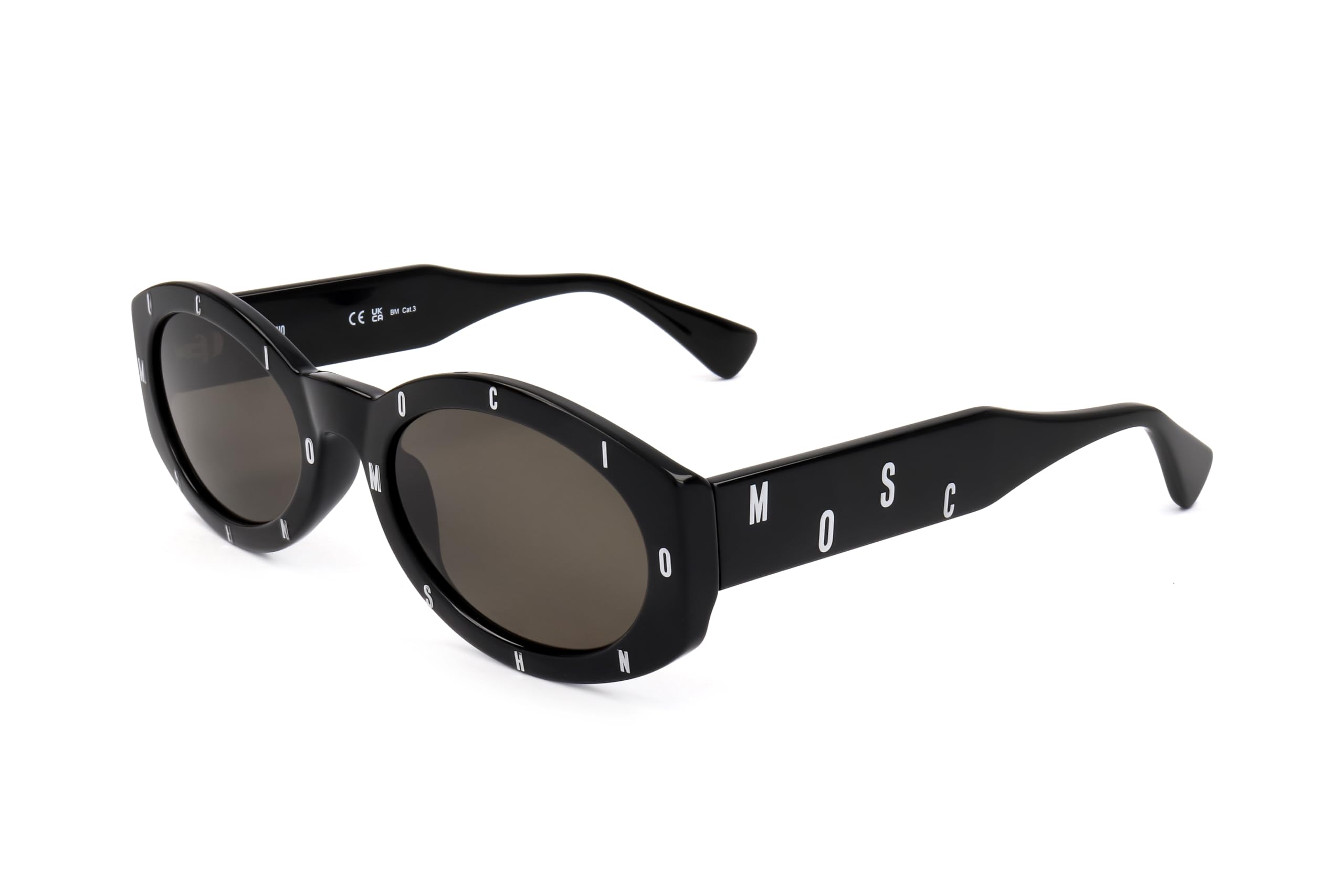Foto 2 pulgar | Gafas De Sol Moschino Mos141/s Negro/gris Oscuro Para Mujer - Venta Internacional.